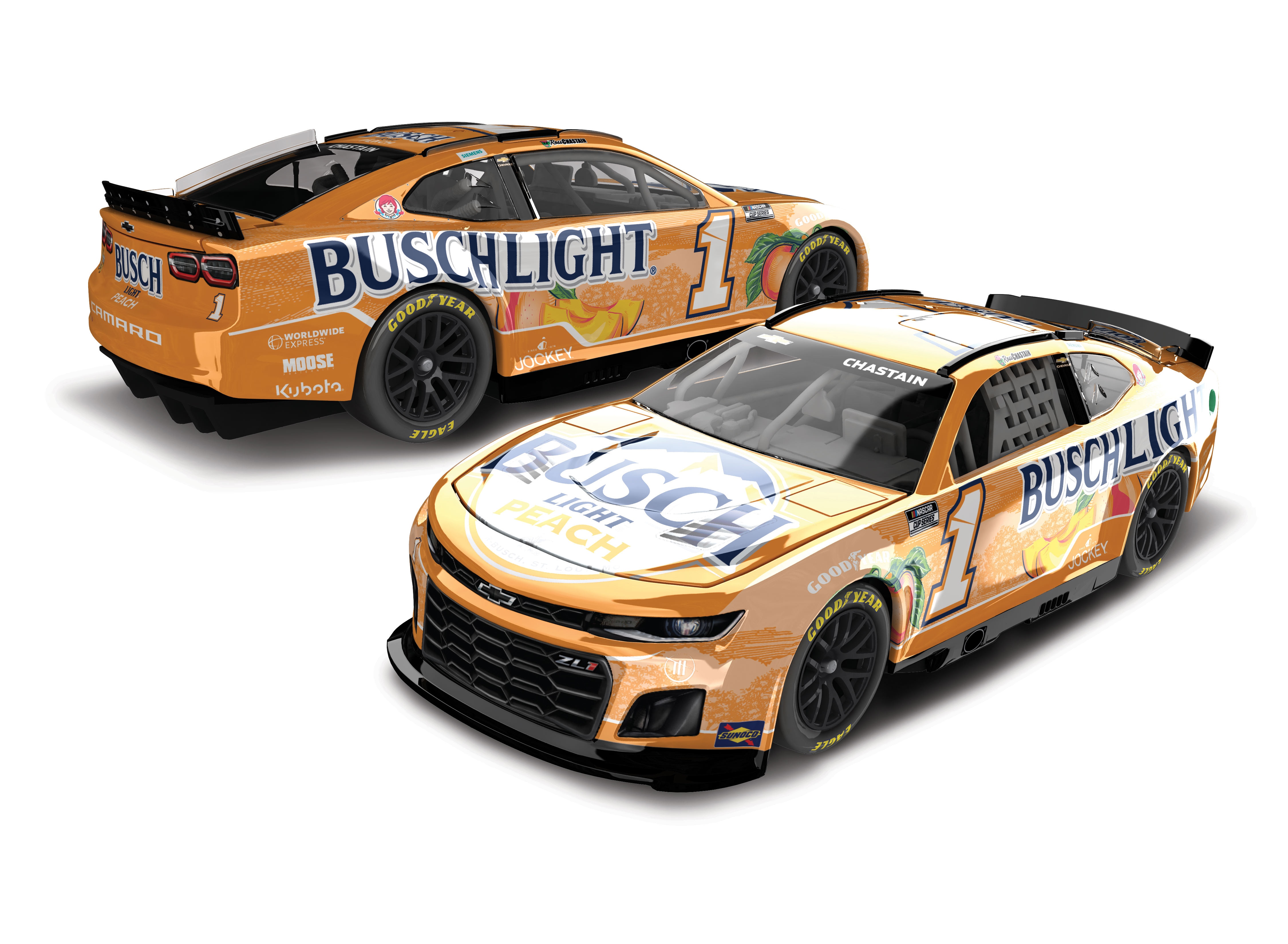 ROSS CHASTAIN 2024 BUSCH LIGHT PEACH 1:64 ARC DIECAST