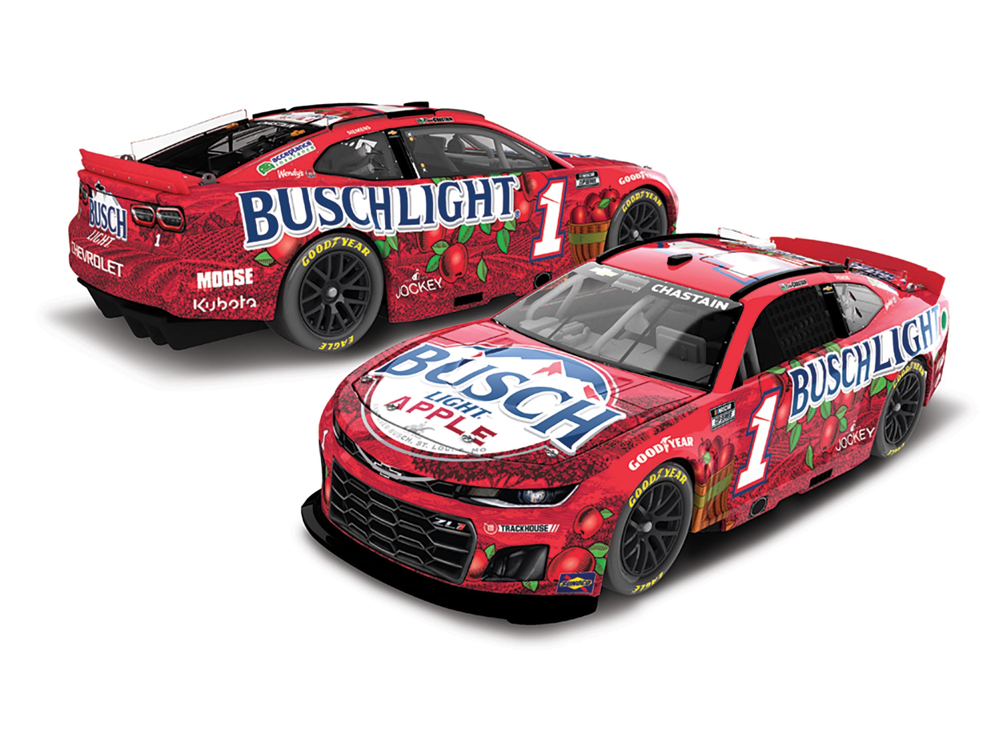 ROSS CHASTAIN 2025 BUSCH LIGHT APPLE 1:24 ELITE DIECAST