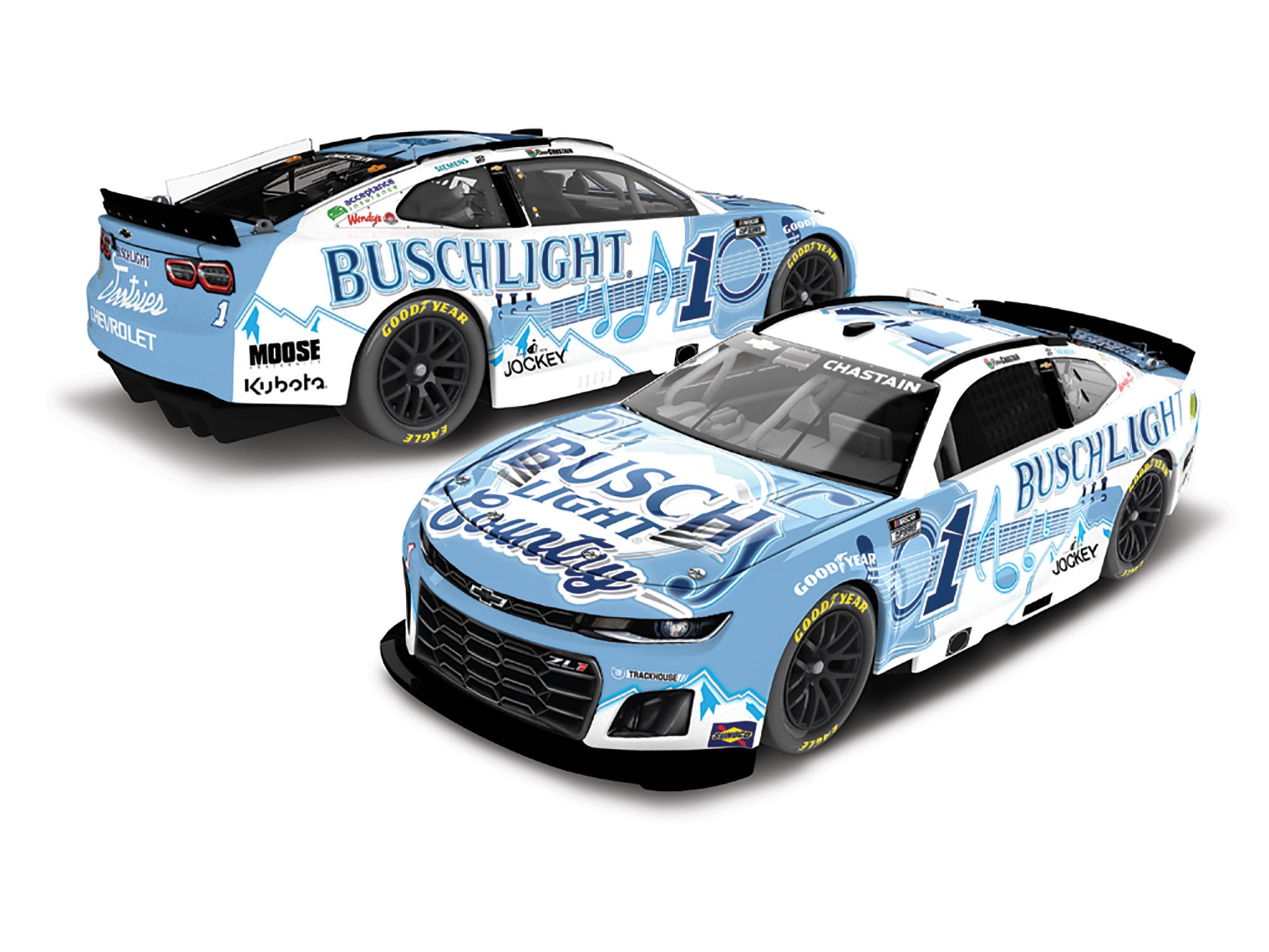 ROSS CHASTAIN 2025 BUSCH LIGHT COUNTRY 1:24 ELITE DIECAST
