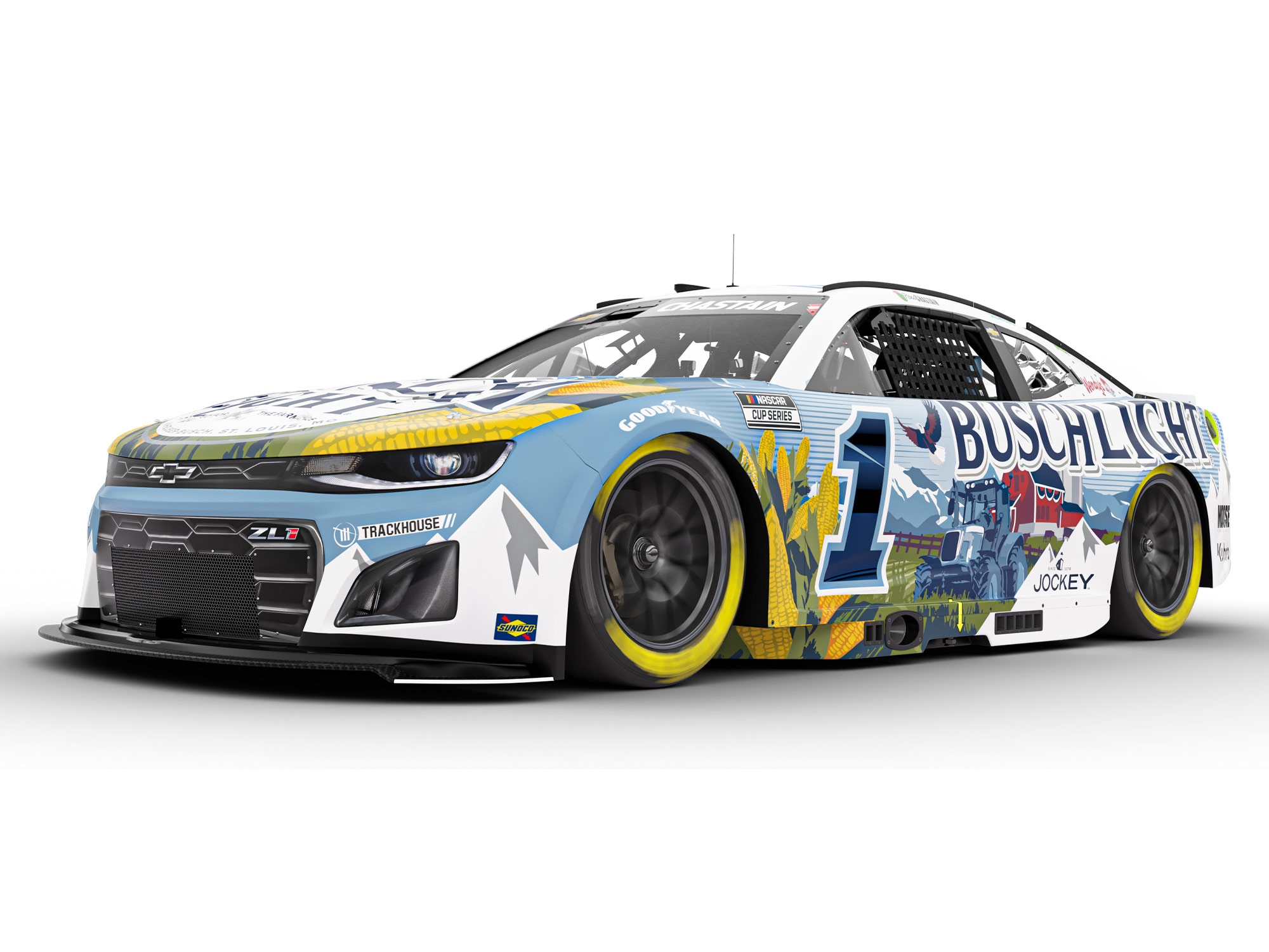ROSS CHASTAIN 2025 BUSCH LIGHT FARMING 1:24 ELITE DIECAST