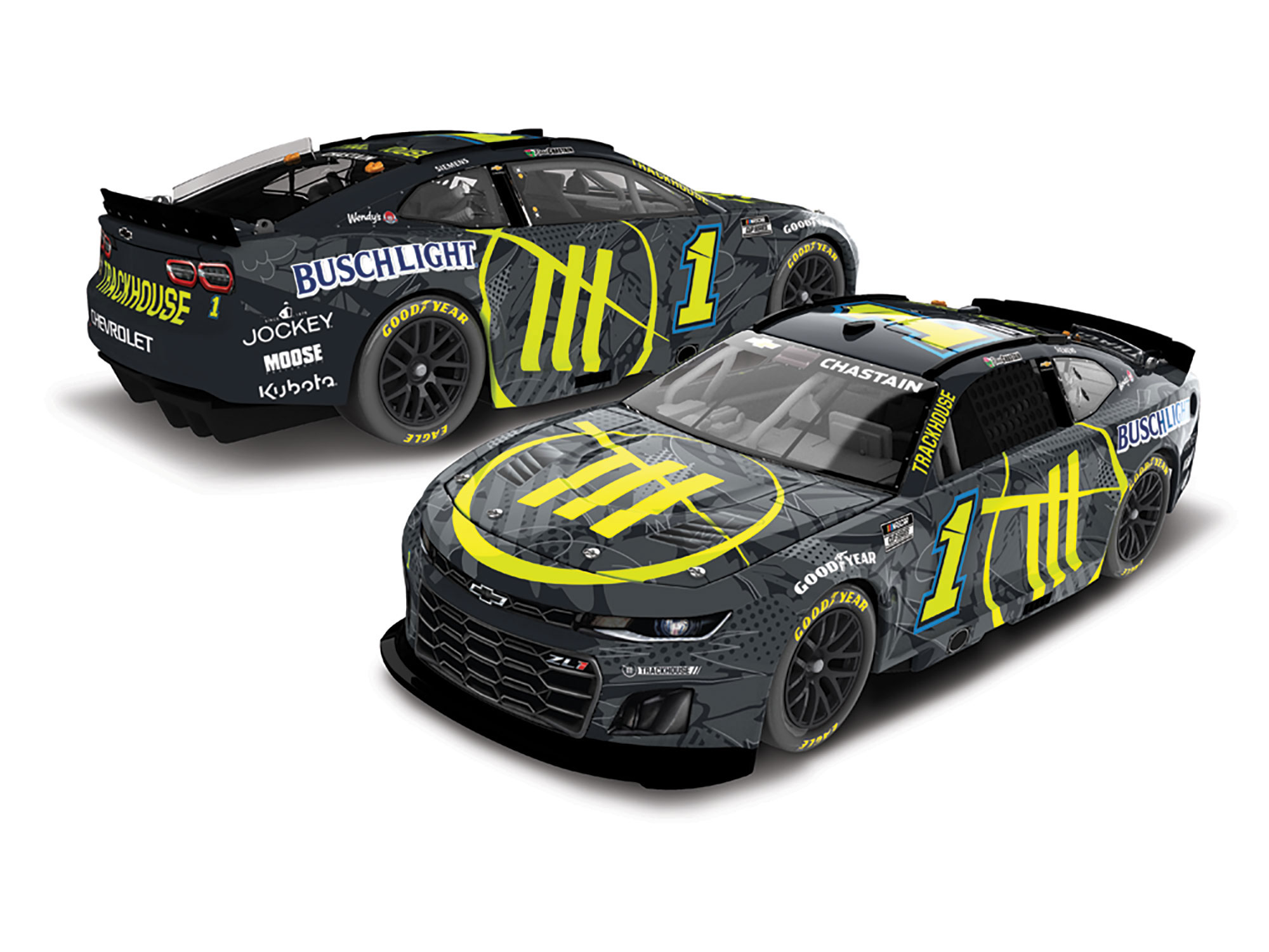 ROSS CHASTAIN 2025 TRACKHOUSE 1:24 AUTOGRAPHED ARC DIECAST