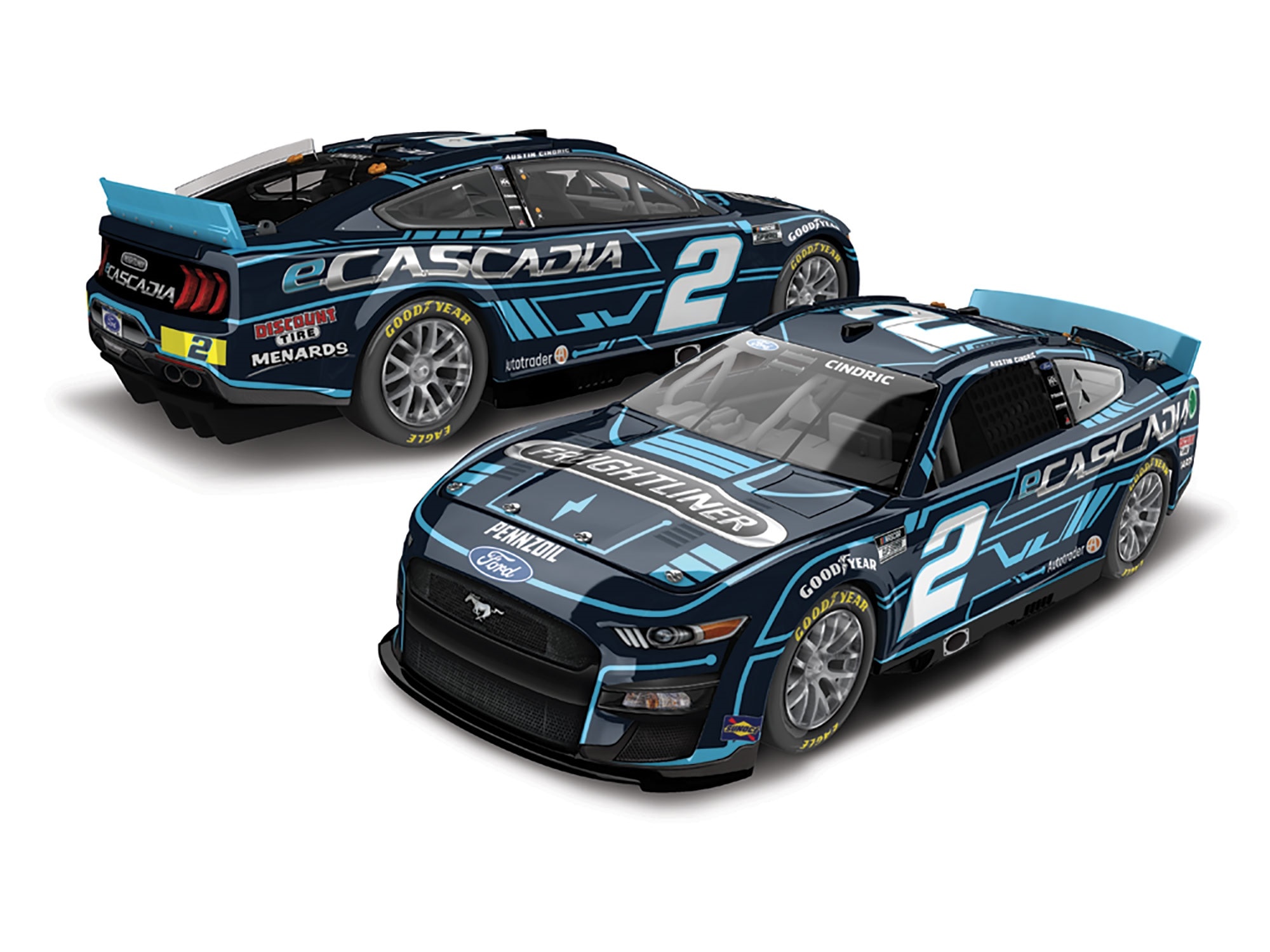 AUSTIN CINDRIC 2022 FREIGHTLINER ECASCADIA 1:24 ARC DIECAST