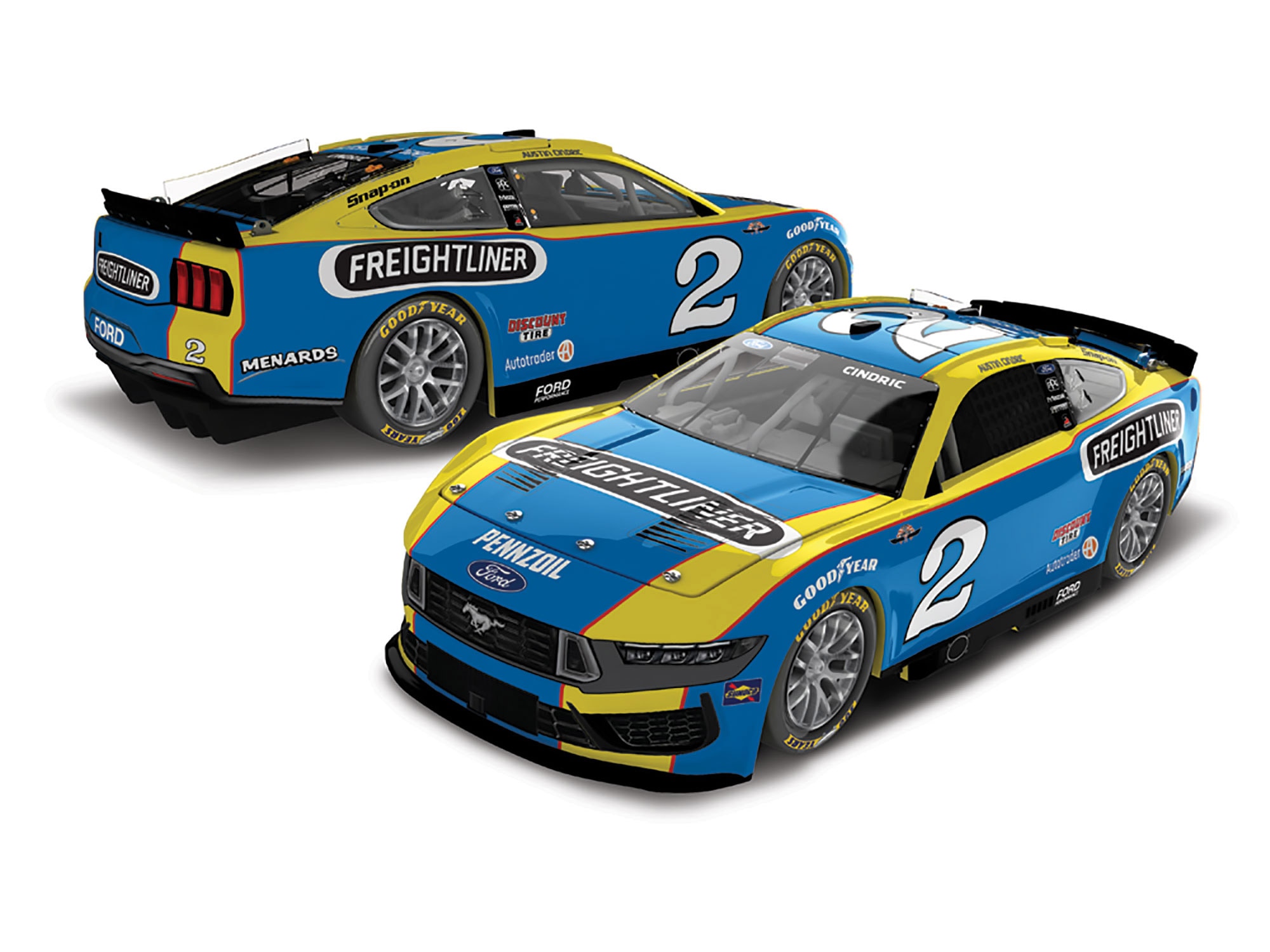 AUSTIN CINDRIC 2025 FREIGHTLINER THROWBACK 1:24 AUTOGRAPHED ARC DIECAST