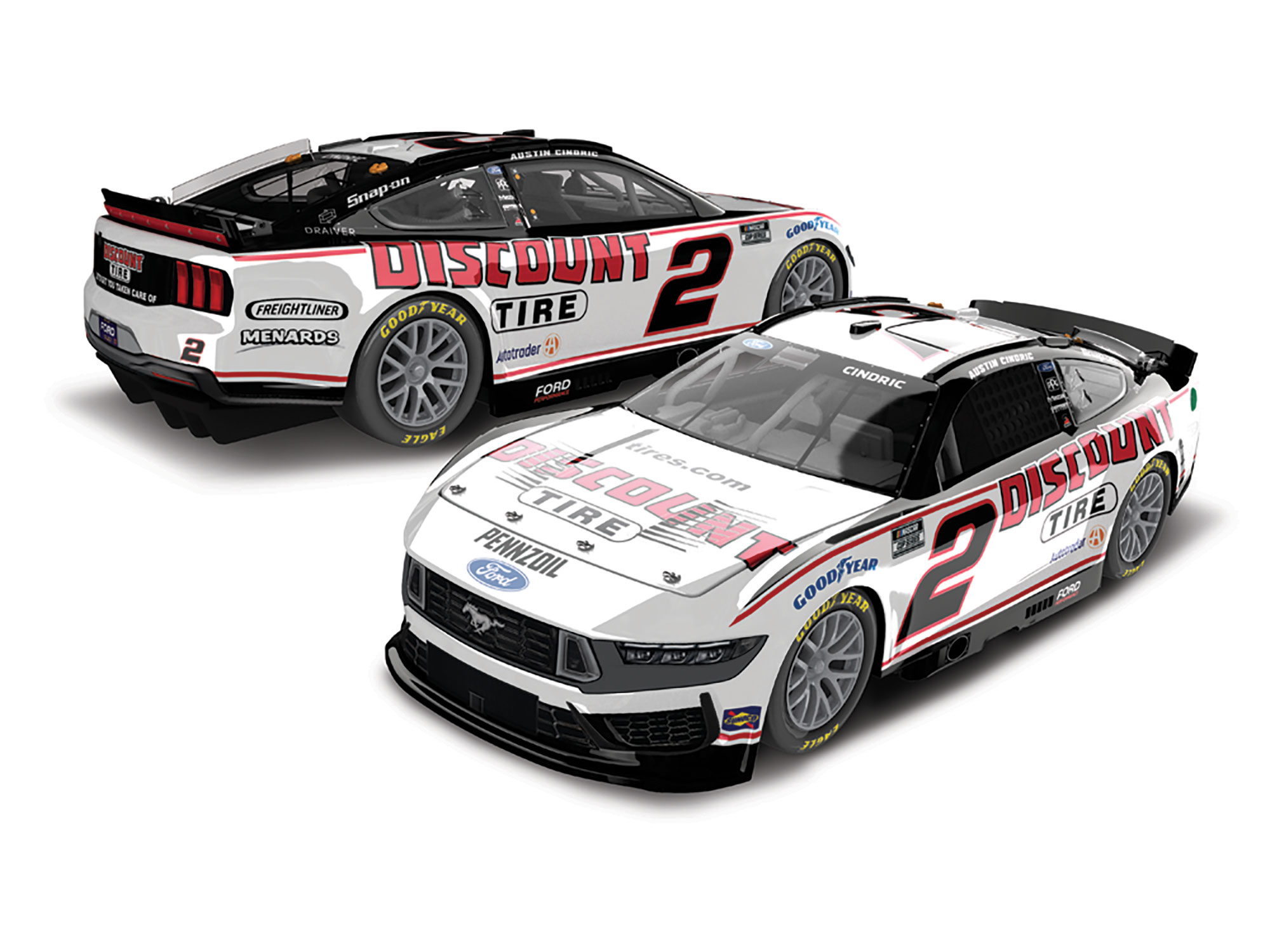 AUSTIN CINDRIC 2025 DISCOUNT TIRE 1:64 ARC DIECAST