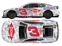 AUSTIN DILLON 2025 DOW SALUTES VETERANS 1:64 ARC DIECAST