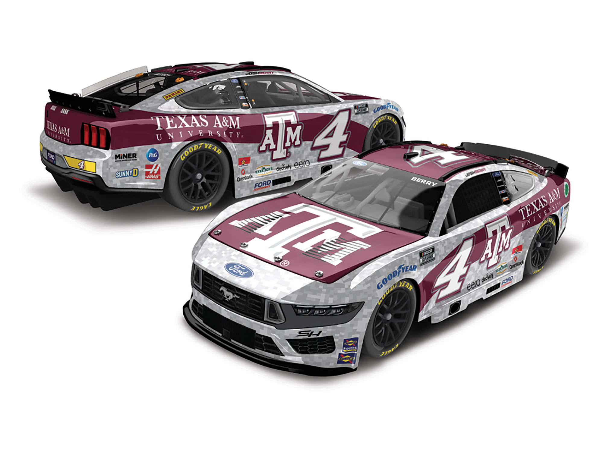 JOSH BERRY 2025 TEXAS A&M 1:64 ARC DIECAST