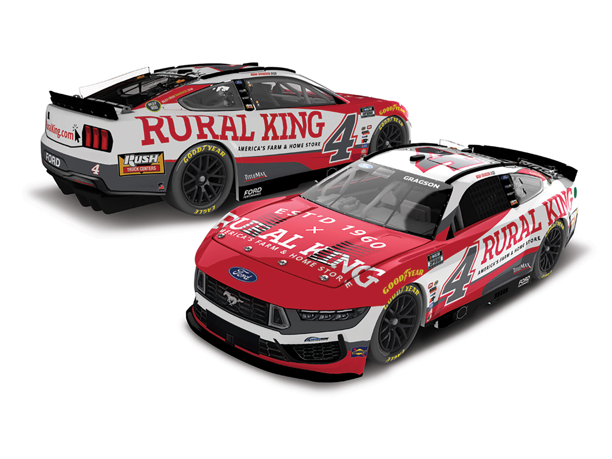 NOAH GRAGSON 2025 RURAL KING 1:24 COLOR CHROME ARC DIECAST