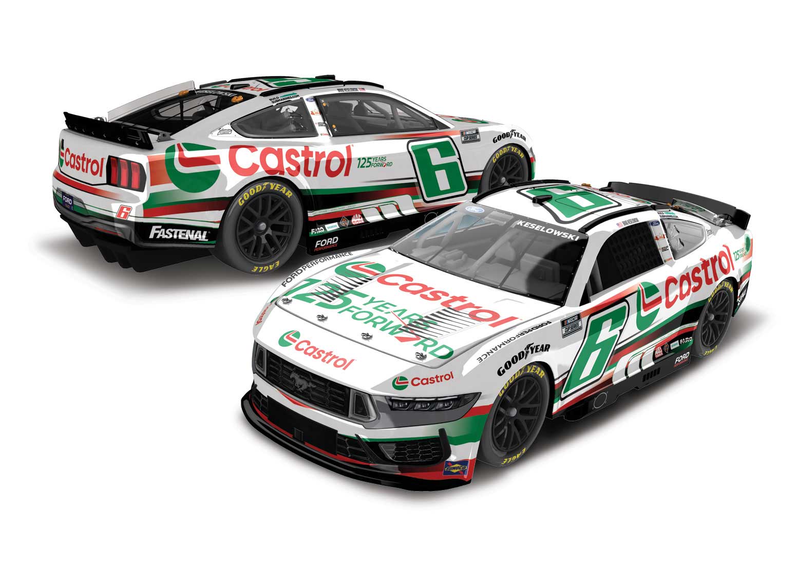 BRAD KESELOWSKI 2024 CASTROL 125 YEARS FORWARD 1:64 ARC DIECAST