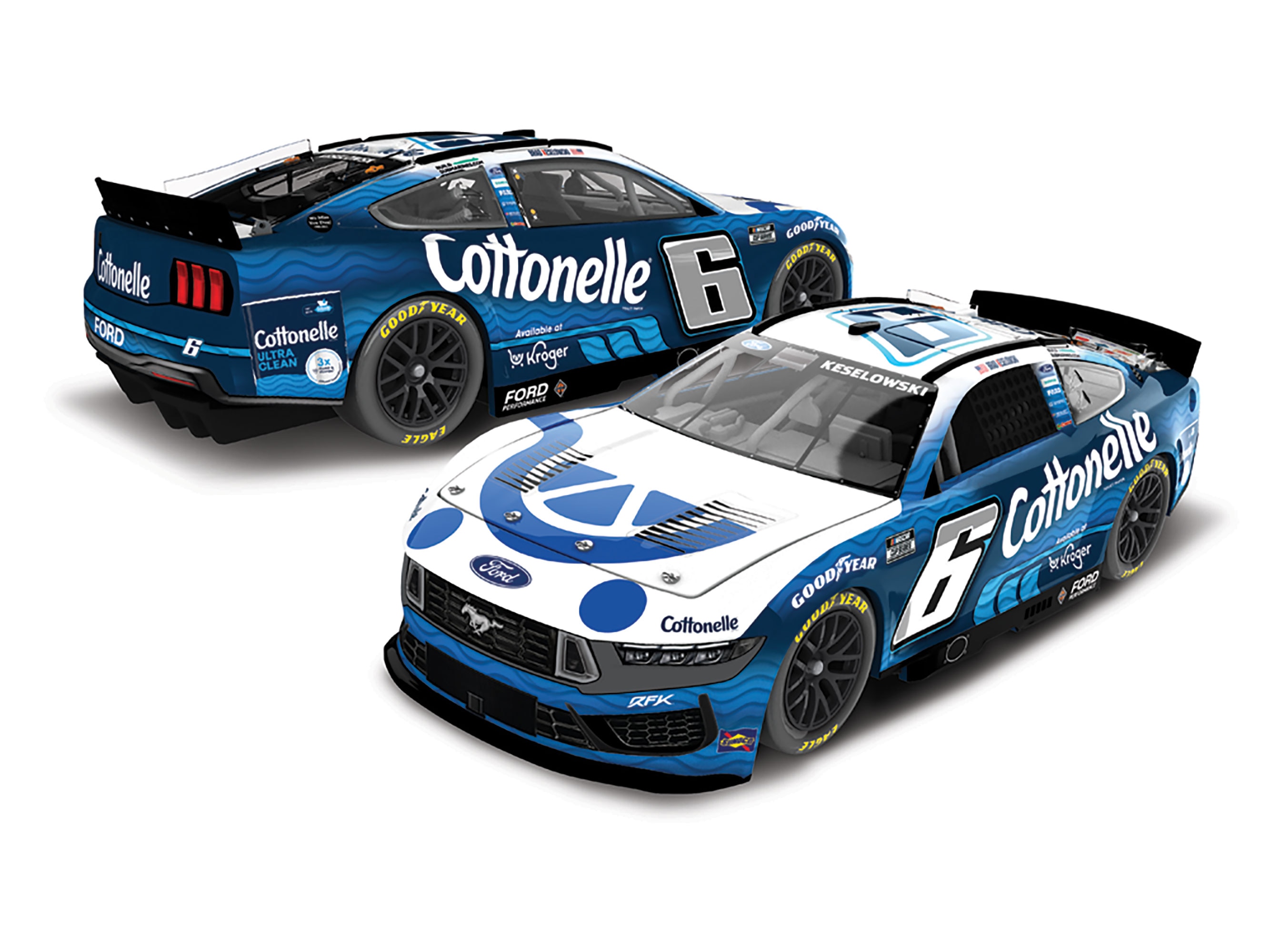 BRAD KESELOWSKI 2025 KROGER / COTTONELLE 1:24 ARC DIECAST