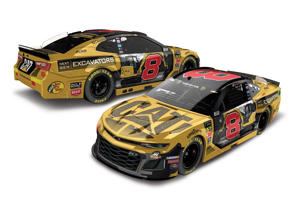 Daniel Hemric's Caterpillar 306 Excavator paint scheme for the Roval