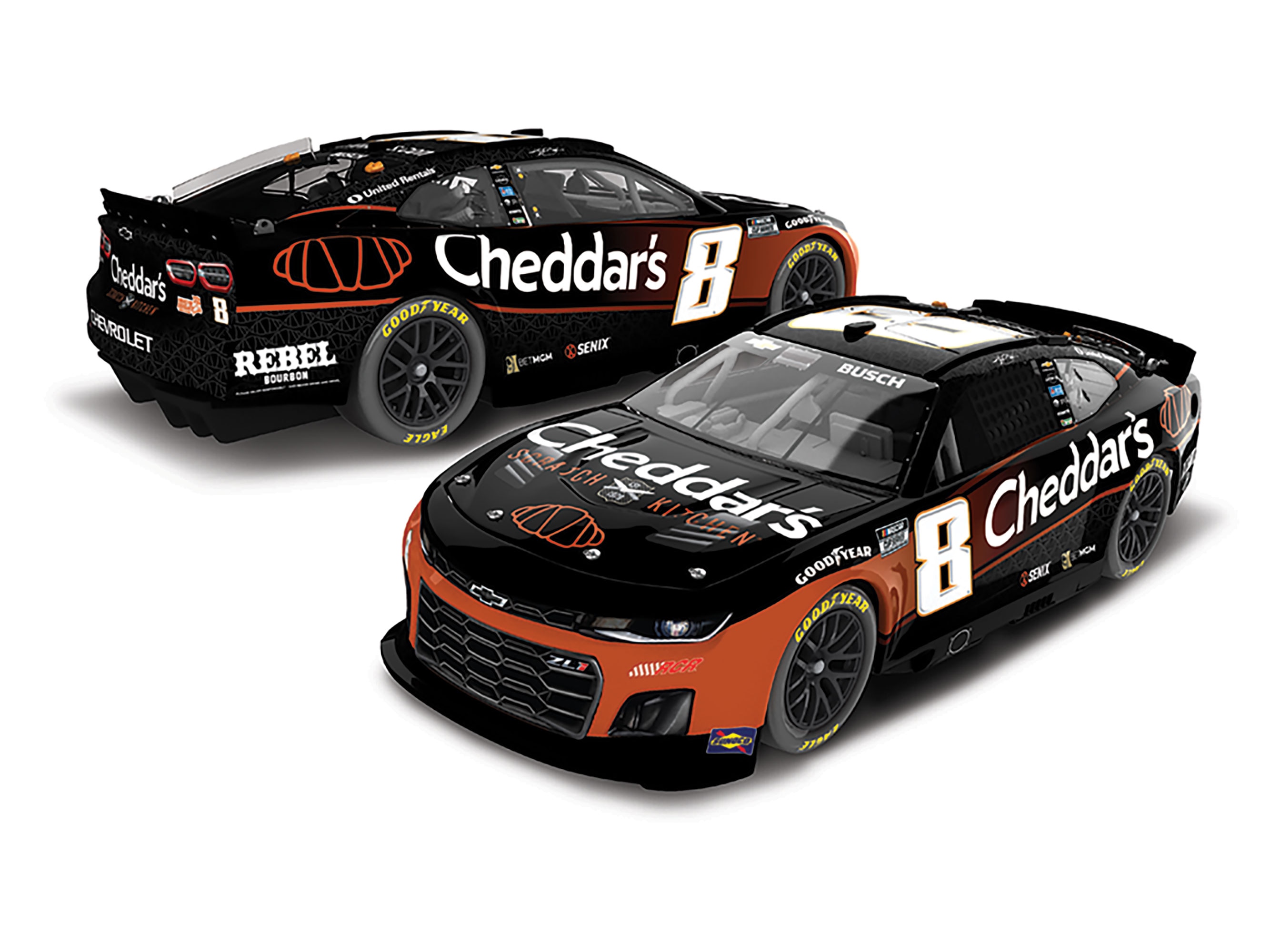 KYLE BUSCH 2025 CHEDDAR'S 1:24 ARC DIECAST