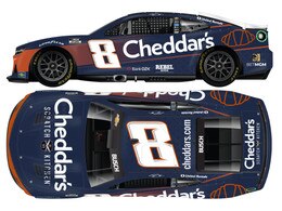 KYLE BUSCH 2025 CHEDDAR'S BLUE 1:24 COLOR CHROME ARC DIECAST