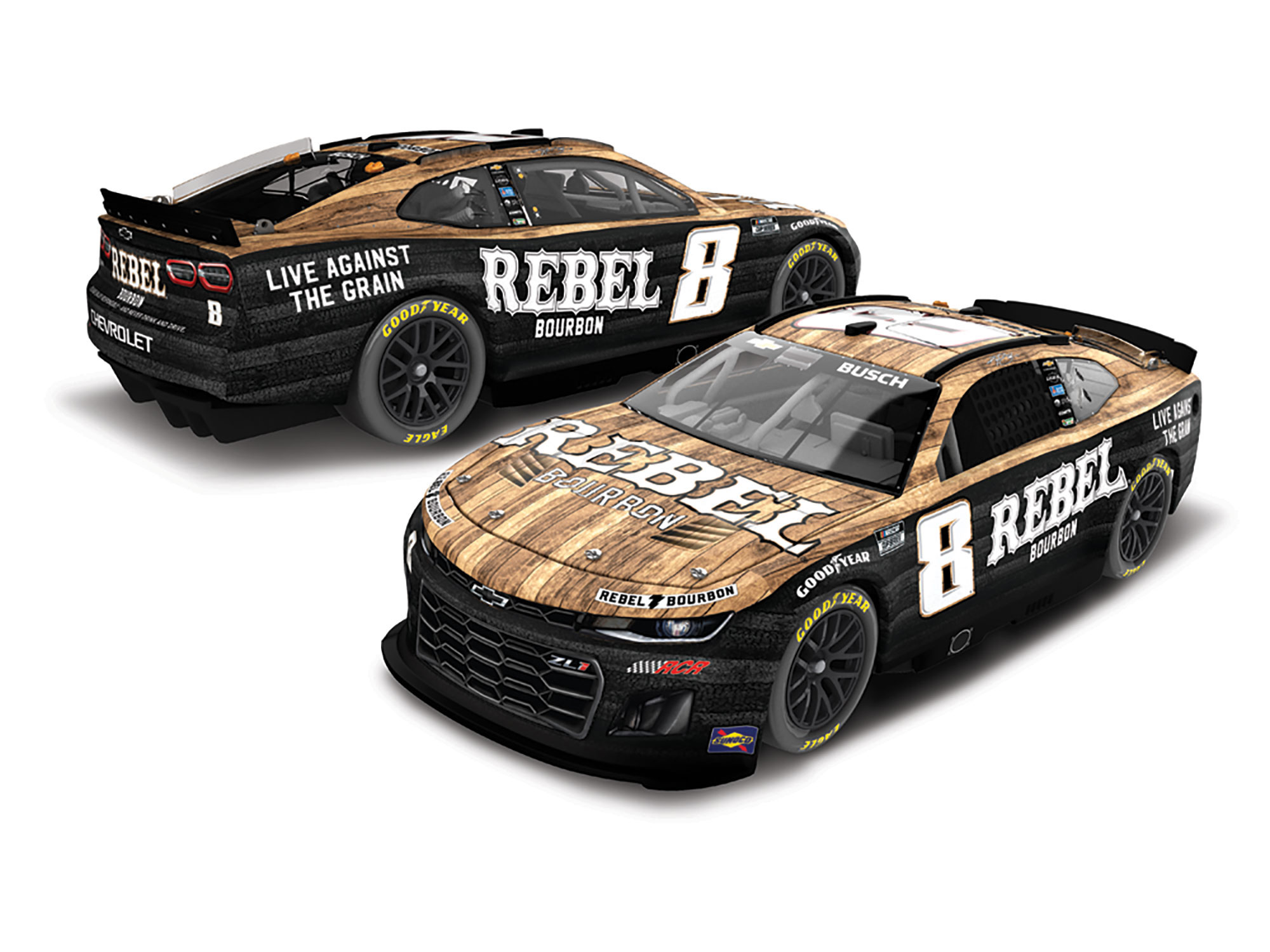 KYLE BUSCH 2025 REBEL BOURBON 1:24 ARC DIECAST