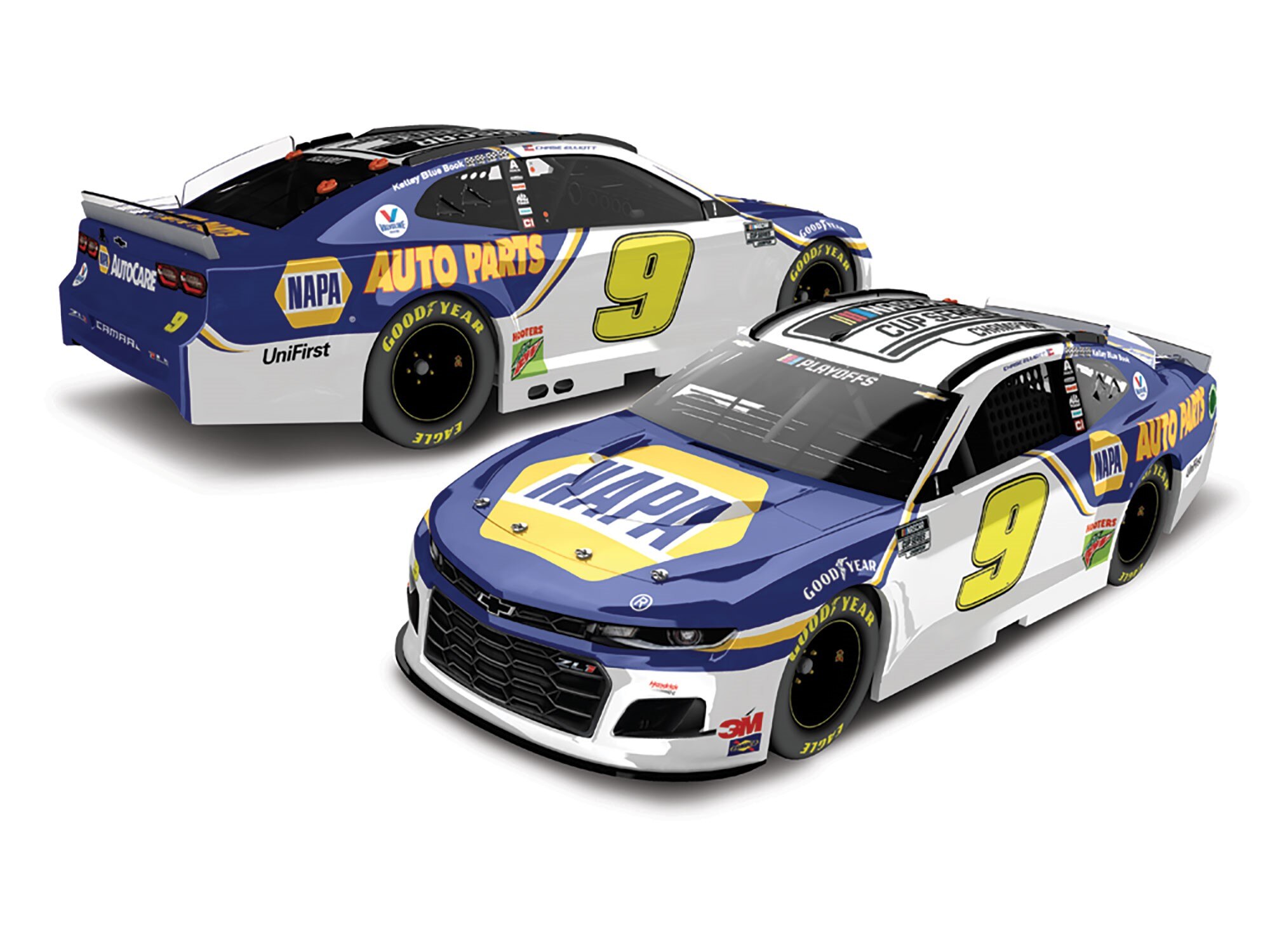 CHASE ELLIOTT 2020 NAPA NASCAR CHAMPION 124 COLOR CHROME