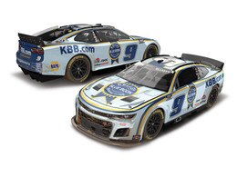 CHASE ELLIOTT 2022 KELLEY BLUE BOOK BRISTOL DIRT RACED VERSION 1:24 ELITE DIECAST