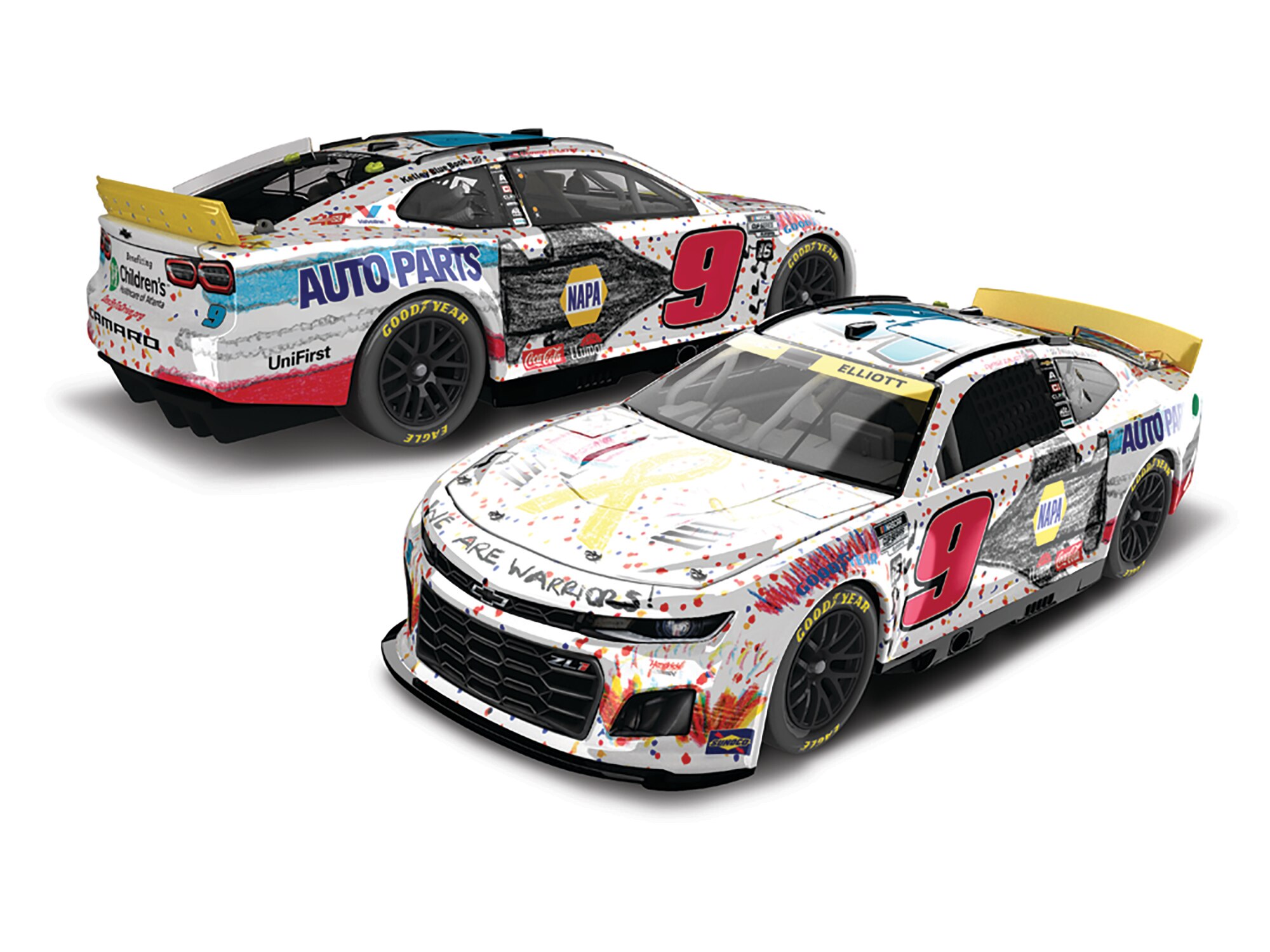 CHASE ELLIOTT 2024 NAPA / CHILDREN'S HEALTHCARE OF ATLANTA 1:24 COLOR CHROME ARC DIECAST