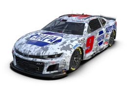 CHASE ELLIOTT 2025 NAPA SALUTES 1:24 COLOR CHROME ELITE DIECAST