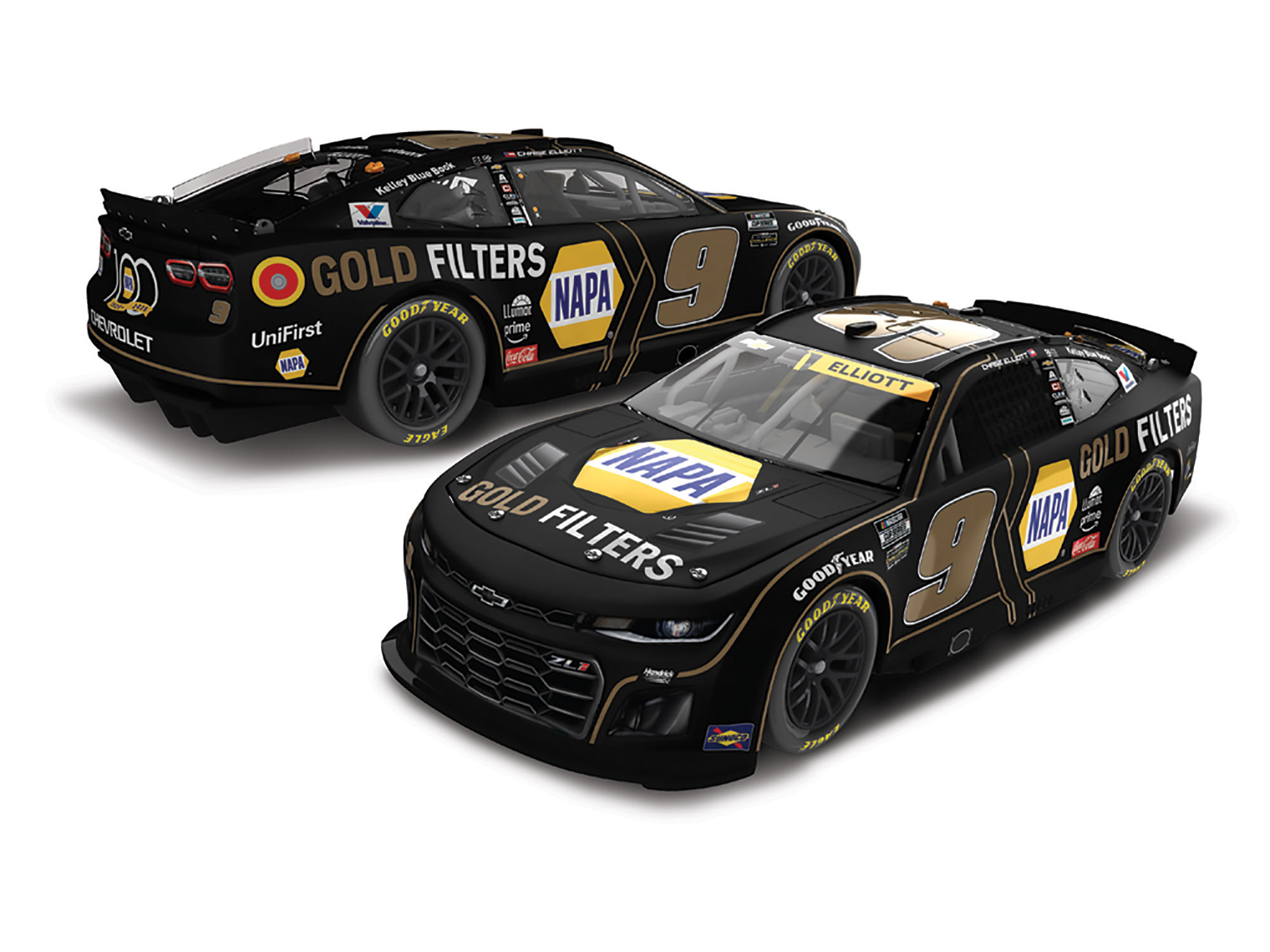 CHASE ELLIOTT 2025 NAPA GOLD FILTERS 1:24 ELITE DIECAST