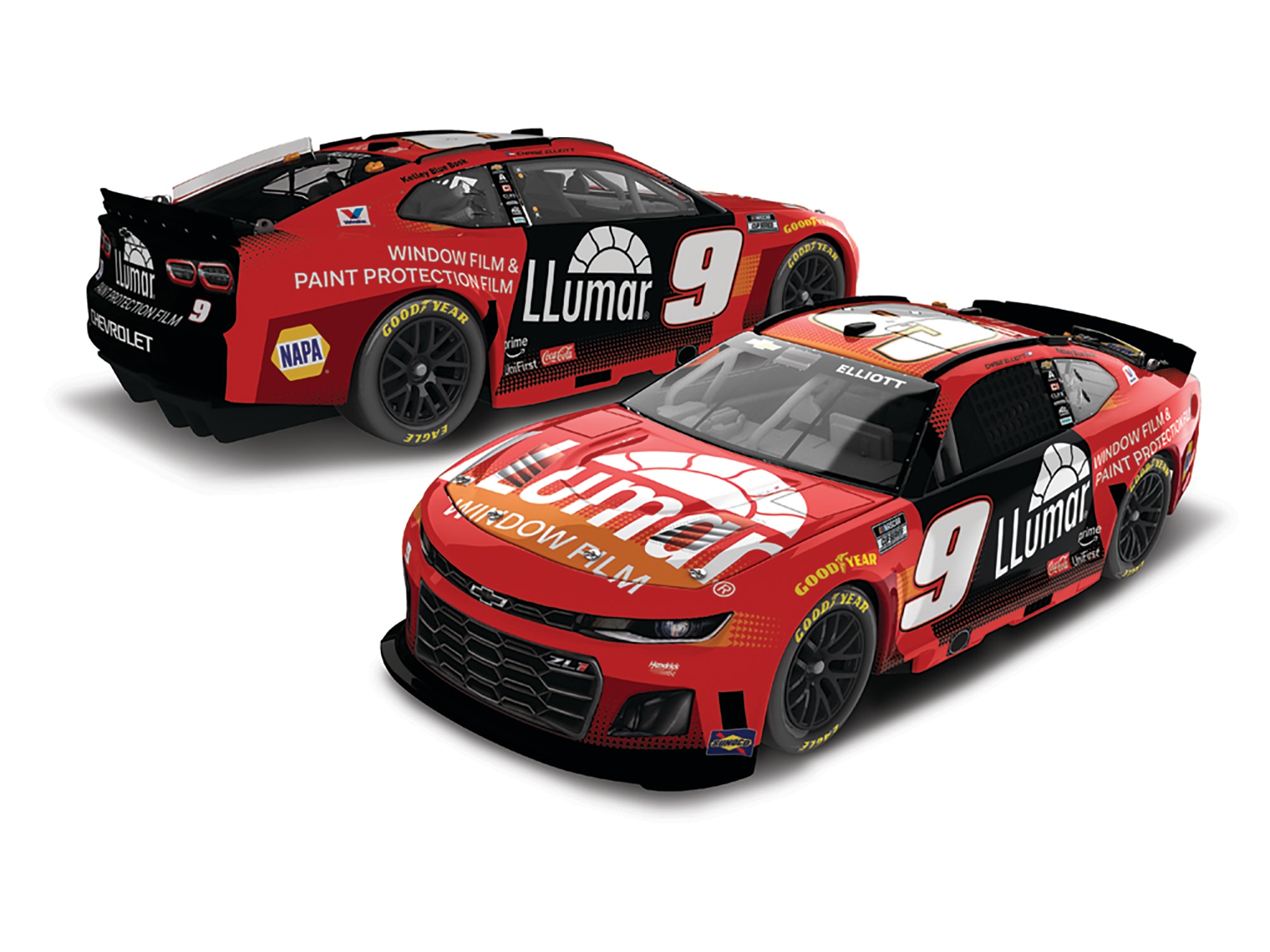 CHASE ELLIOTT 2025 LLUMAR 1:64 ARC DIECAST
