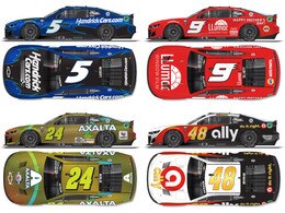 HENDRICK MOTORSPORTS 2023 THROWBACK 4 CAR 1:64 ARC DIECAST SET