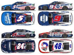 HENDRICK MOTORSPORTS NASCAR SALUTES 4 CAR 1:64 ARC DIECAST SET