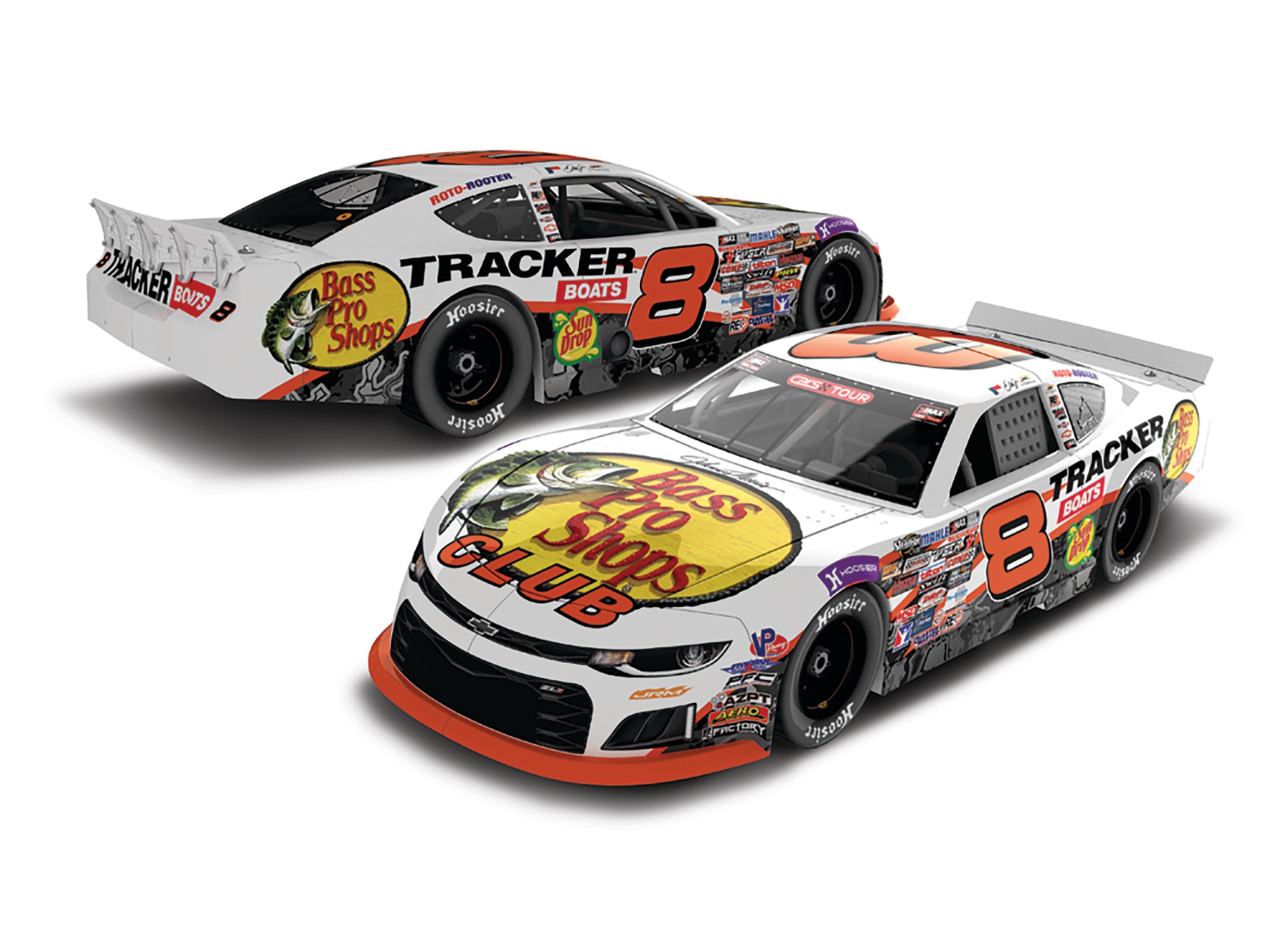 DALE EARNHARDT JR. 2025 BASS PRO SHOPS 1:24 AUTOGRAPHED ARC LATE MODEL DIECAST