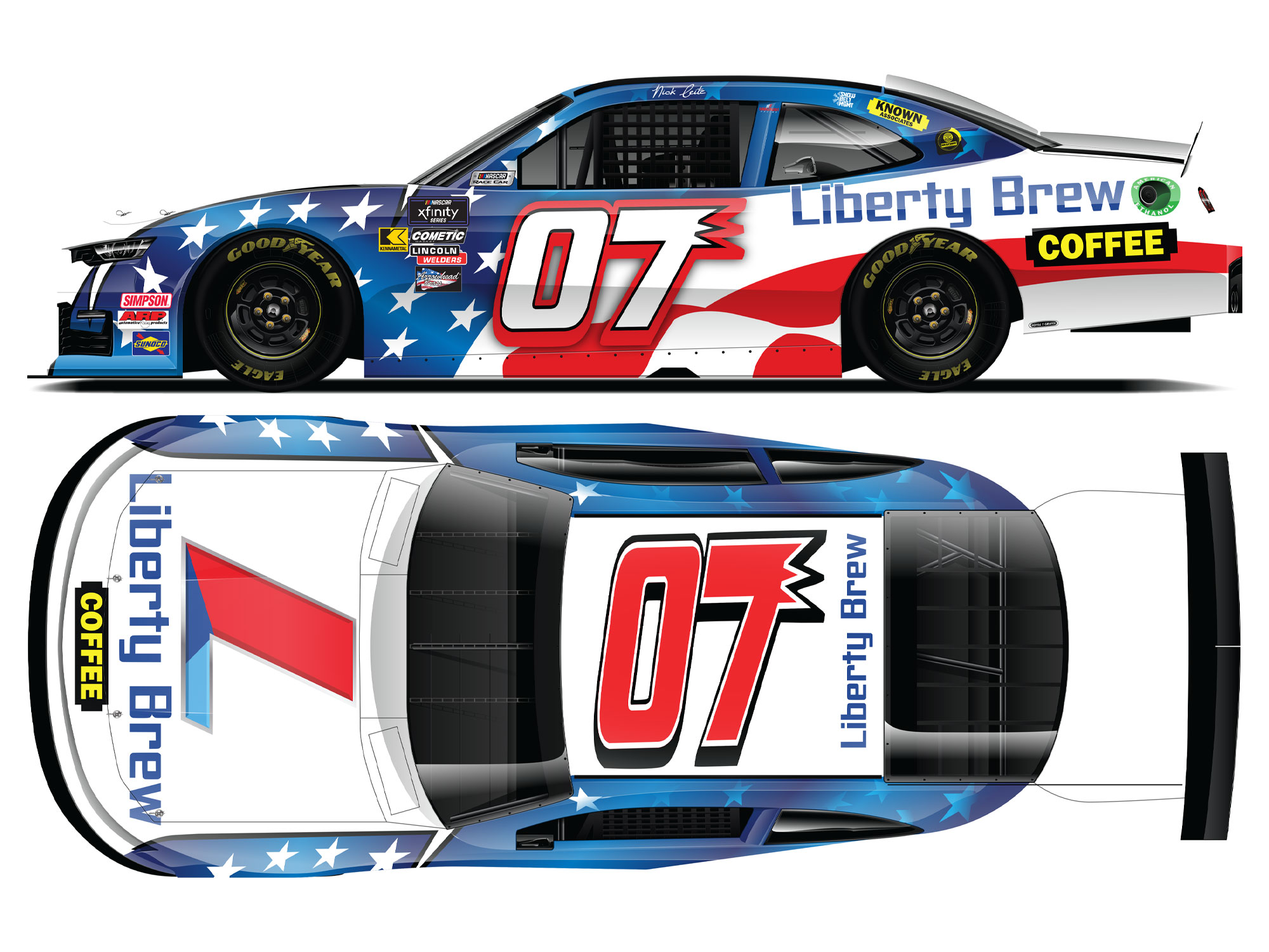 NICK LEITZ 2025 LIBERTY BREW THROWBACK 1:64 ARC DIECAST