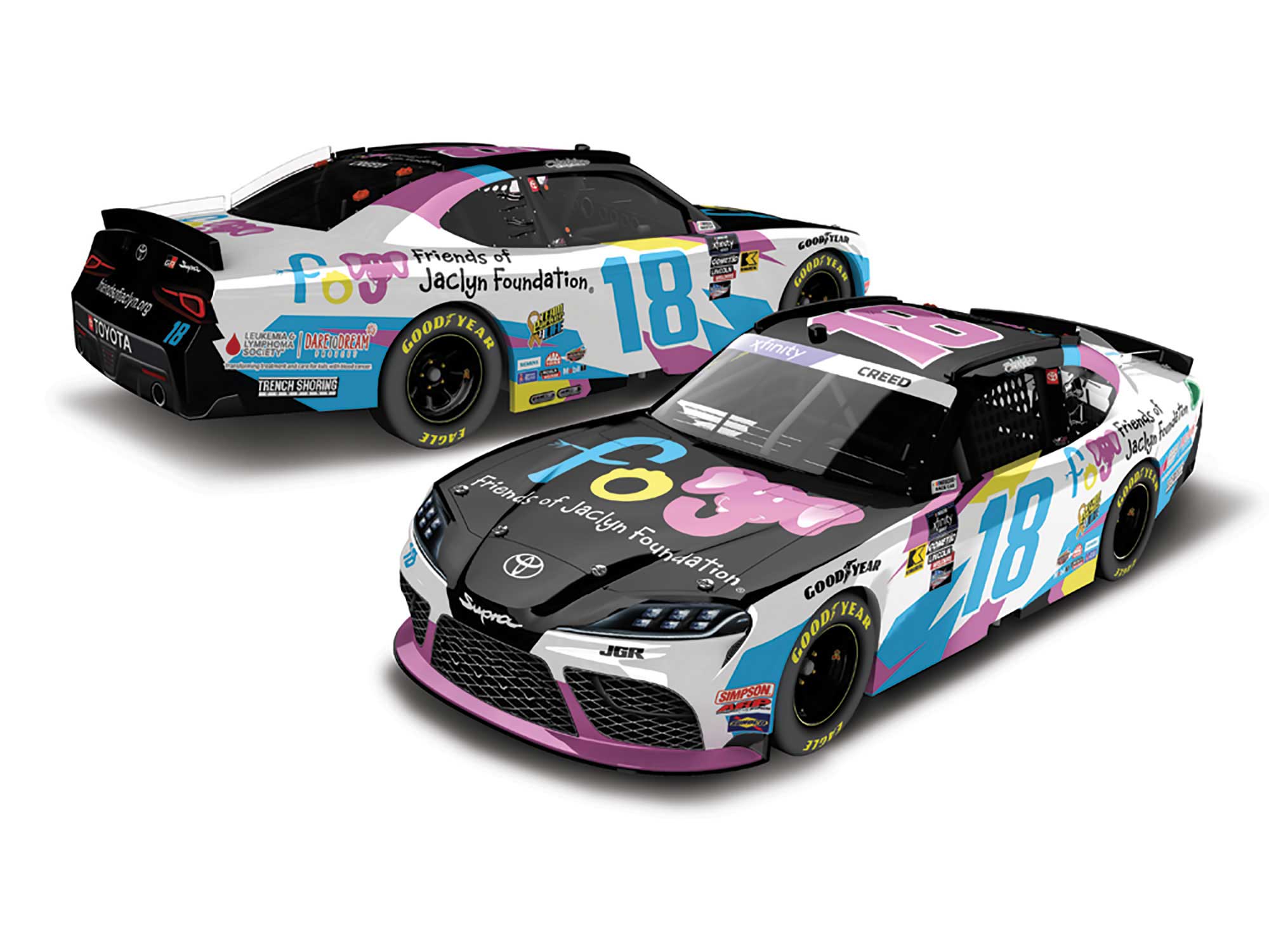 SHELDON CREED 2024 FRIENDS OF JACLYN FOUNDATION 1:24 ARC DIECAST