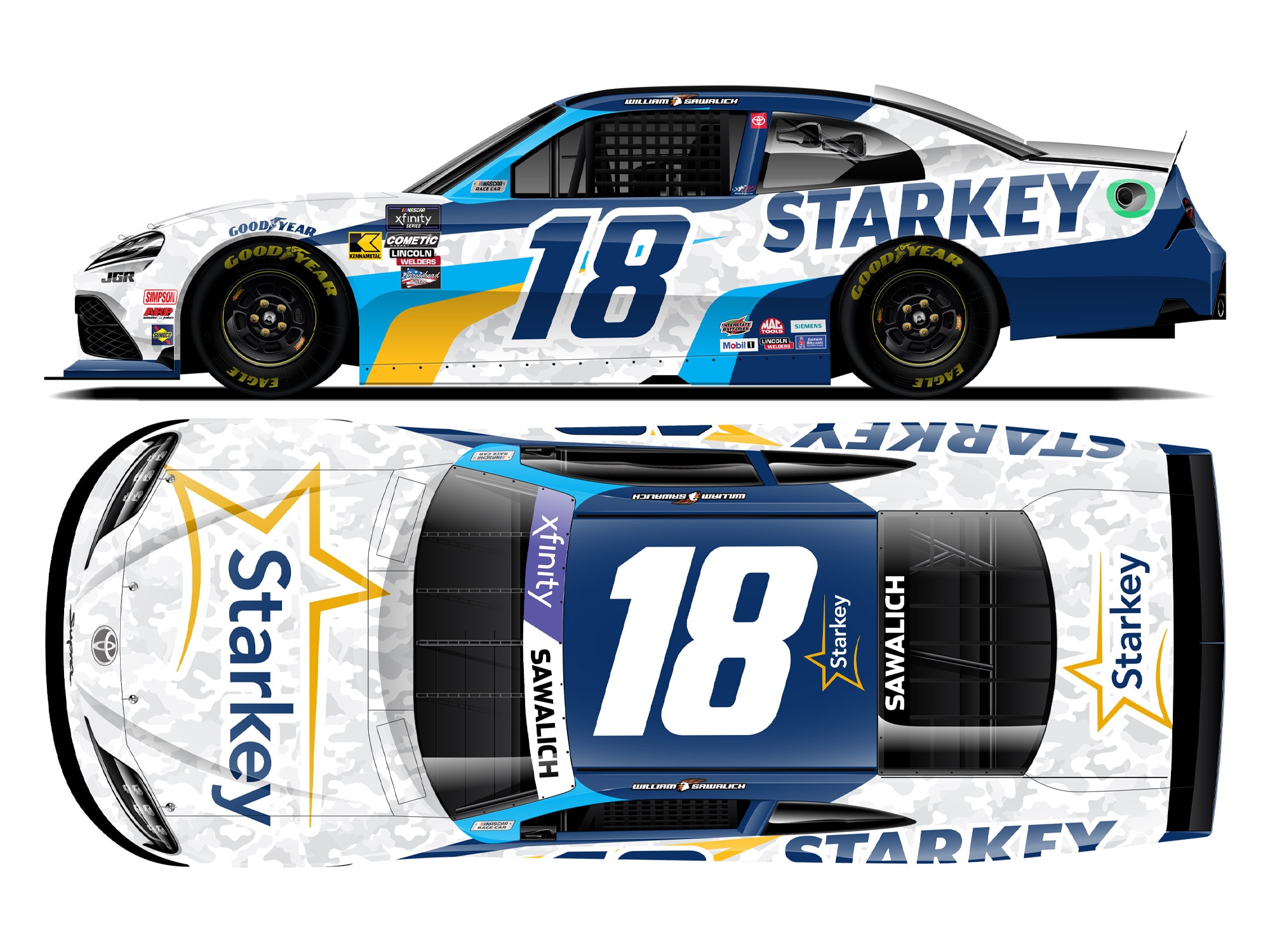 WILLIAM SAWALICH 2025 STARKEY 1:24 ARC DIECAST