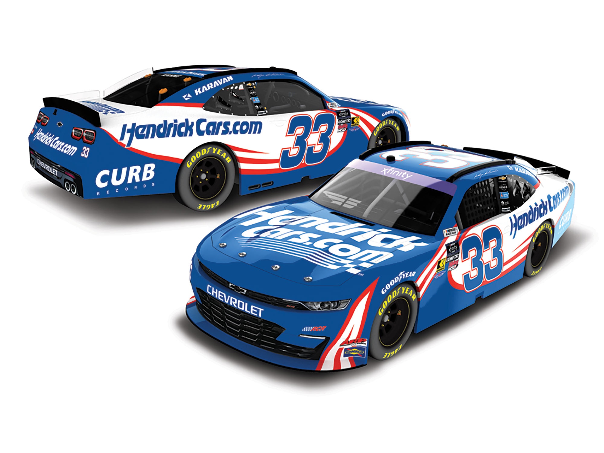 KASEY KAHNE 2025 HENDRICKCARS.COM 1:24 COLOR CHROME ARC DIECAST