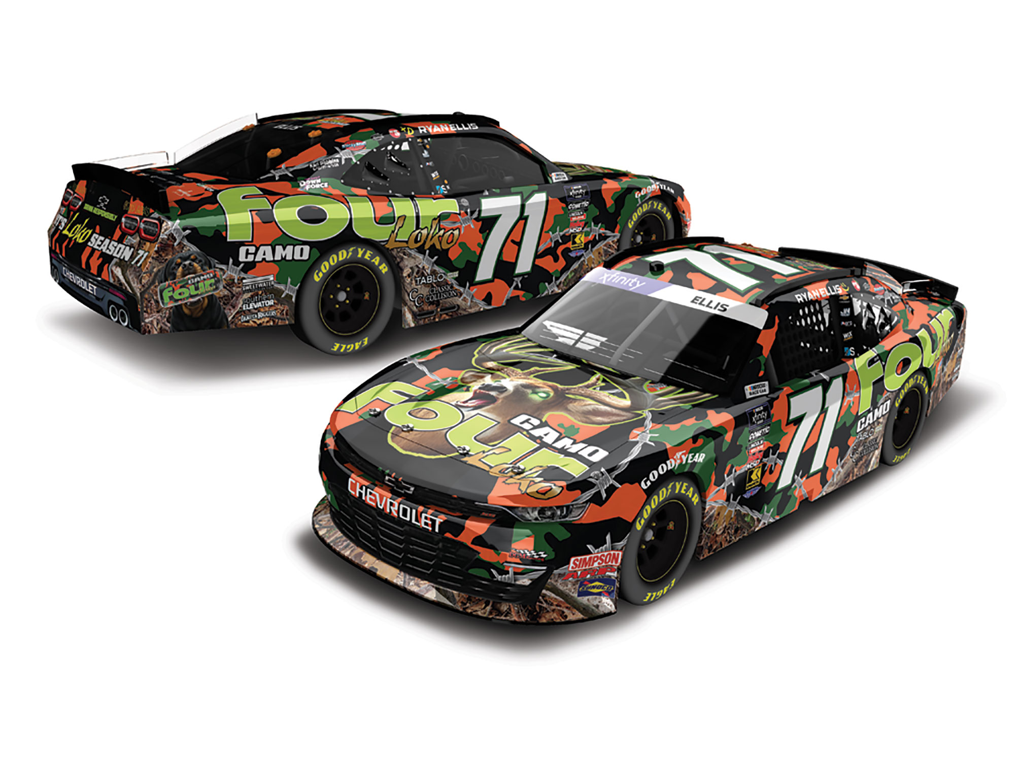 RYAN ELLIS 2025 FOUR LOKO CAMO 1:24 ARC DIECAST