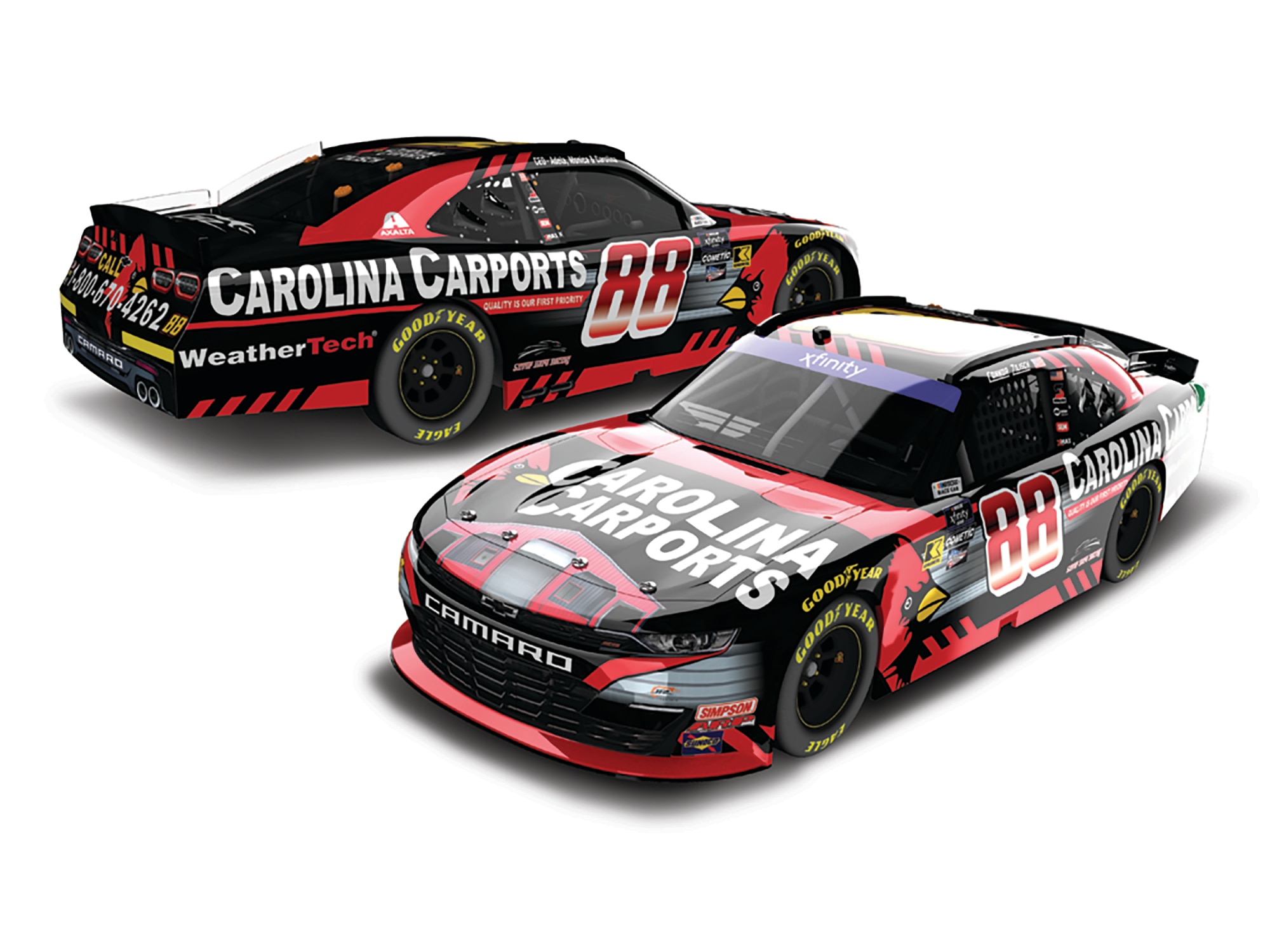 CONNOR ZILISCH 2024 CAROLINA CARPORTS 1:24 AUTOGRAPHED ARC DIECAST
