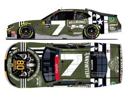 JUSTIN ALLGAIER 2024 HELLMANN'S RCPT SALUTES 1:24 ATUOGPRAHED ARC DIECAST