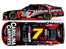 JUSTIN ALLGAIER 2025 CAROLINA CARPORTS 1:24 AUTOGRAPHED ARC DIECAST