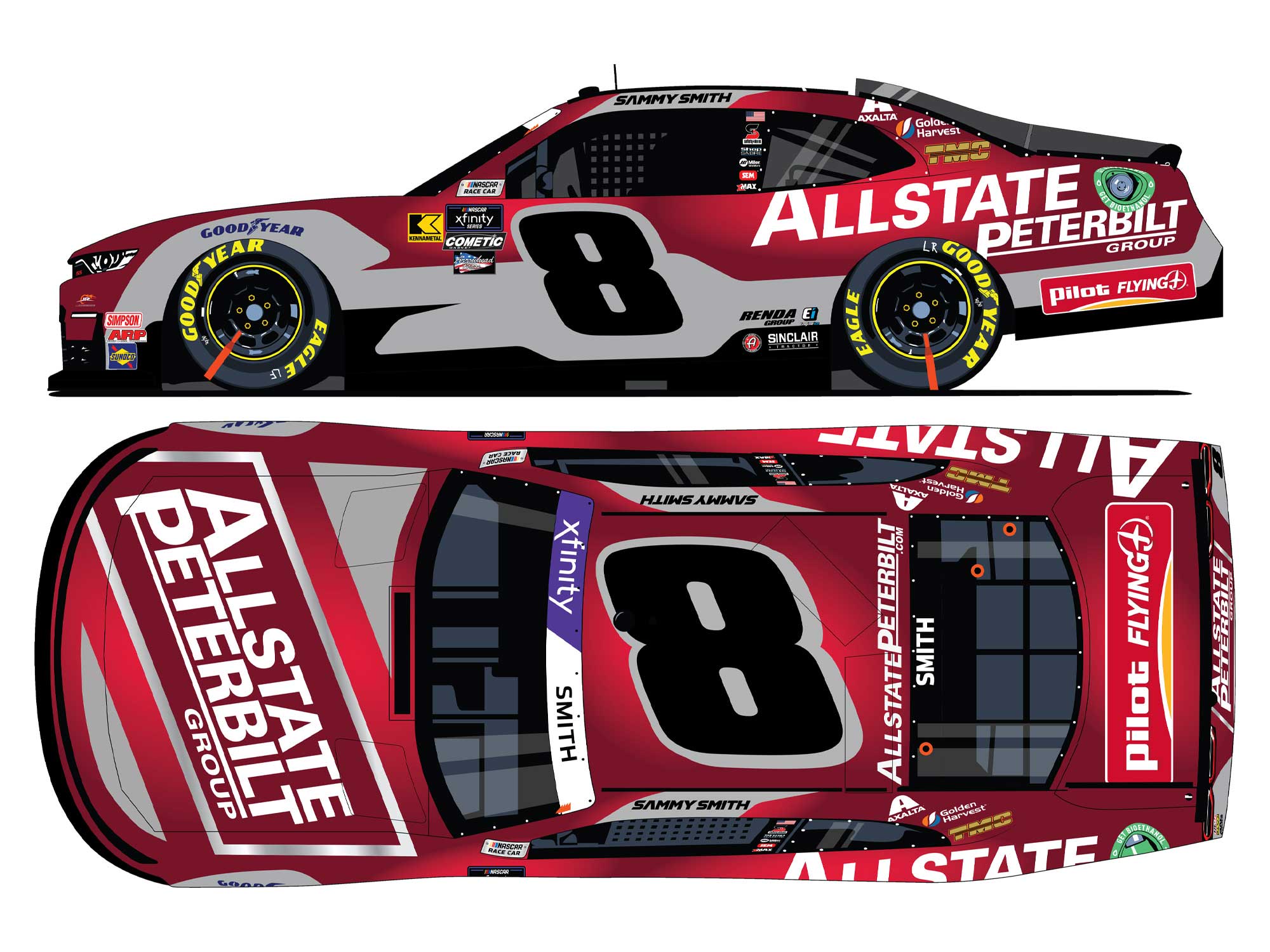 SAMMY SMITH 2024 ALLSTATE PETERBUILT GROUP 1:24 ARC DIECAST