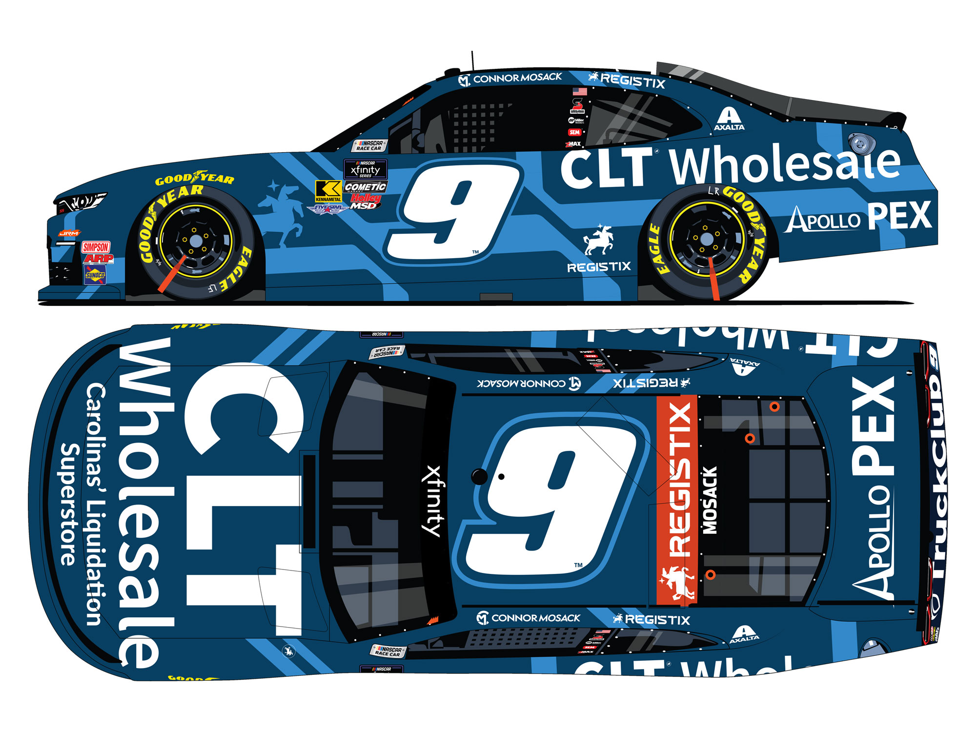 CONNOR MOSACK 2025 CLT WHOLESALE 1:64 ARC DIECAST