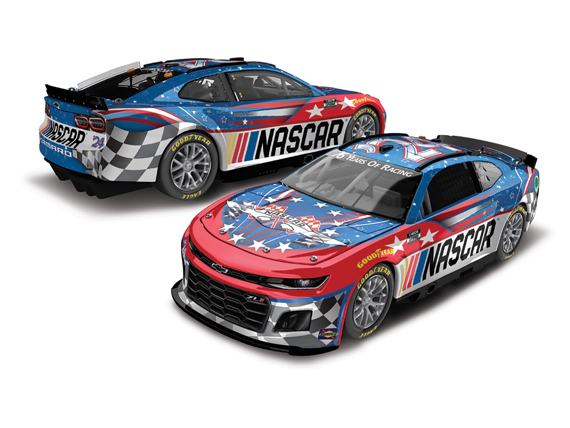 NASCAR 76 YEARS OF RACING 2024 1:24 ELITE DIECAST