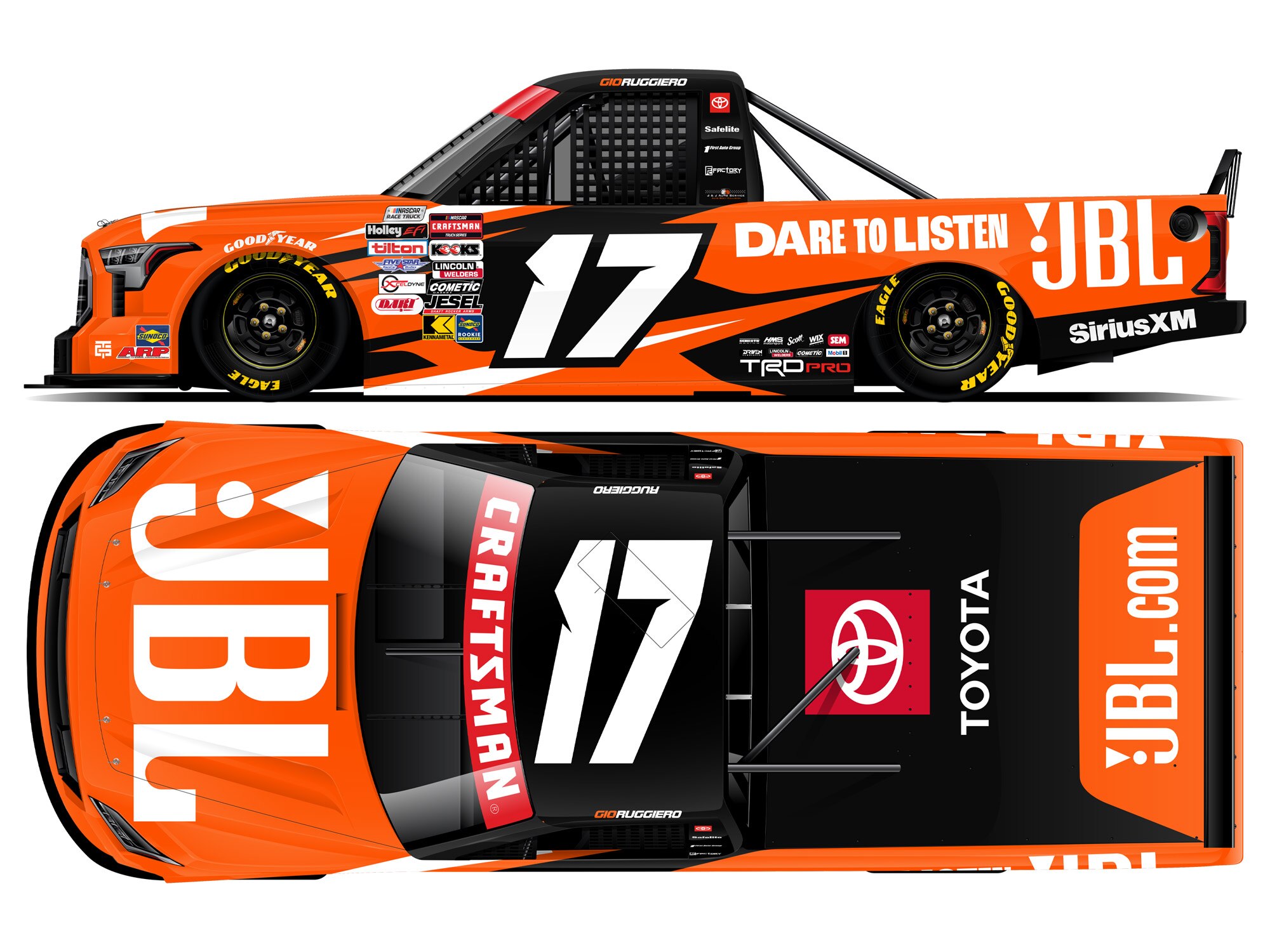 GIO RUGGIERO 2025 JBL 1:24 ARC DIECAST