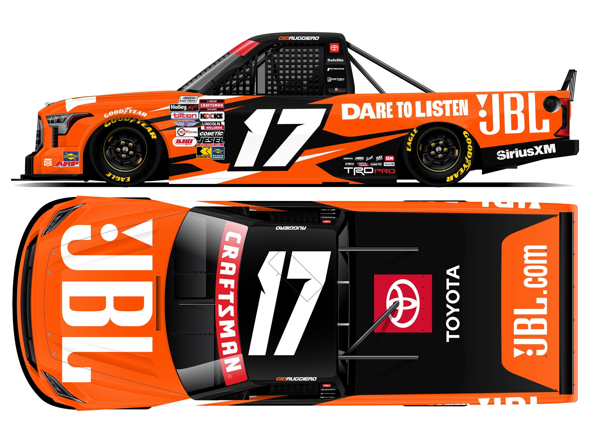 GIO RUGGIERO 2025 JBL 1:64 ARC DIECAST