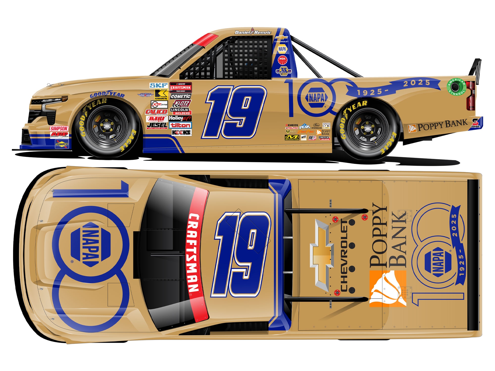 DANIEL HEMRIC 2025 NAPA 100TH ANNIVERSARY 1:64 ARC DIECAST
