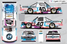 RYAN TRUEX 2021 CIRCLEBDIECAST.COM/BRISTOL DIRT RACE 1:24 ARC TRUCK DIECAST