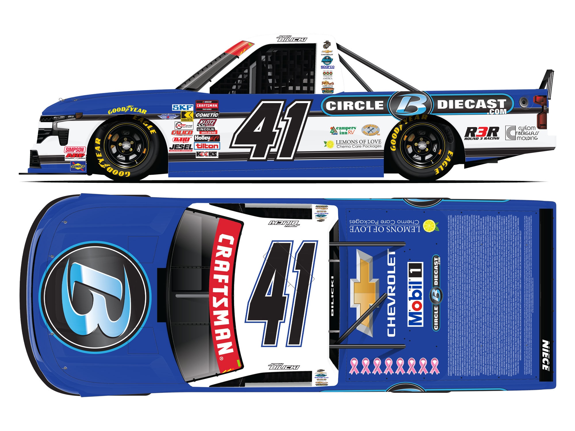 JOSH BILICKI 2025 CIRCLE B DIECAST 1:24 ARC DIECAST