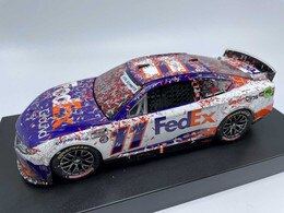 DENNY HAMLIN 2022 FEDEX GROUND CHARLOTTE RACED WIN 1:24 ELITE DIECAST
