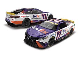 DENNY HAMLIN 2023 FEDEX FREIGHT BRISTOL RACED WIN 1:24 COLOR CHROME ELITE DIECAST