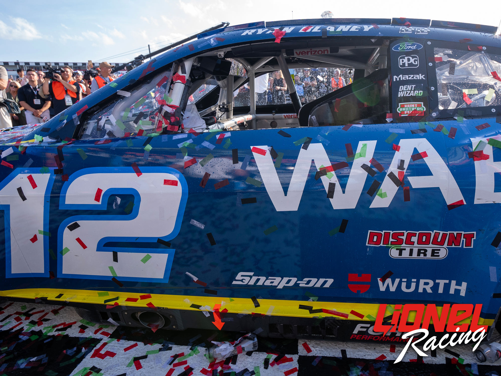 RYAN BLANEY 2024 WABASH POCONO RACED WIN 1:24 COLOR CHROME ELITE DIECAST
