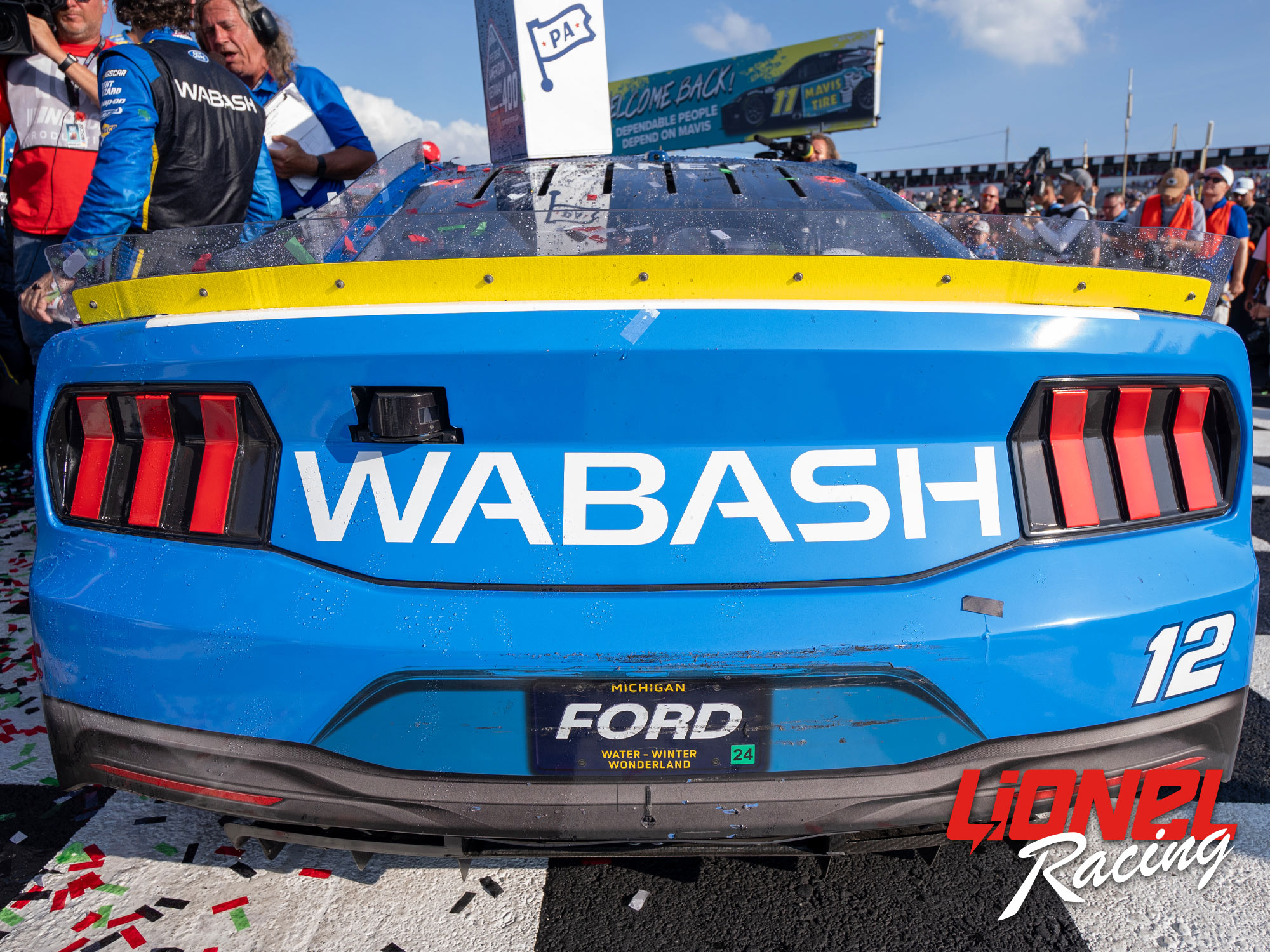 RYAN BLANEY 2024 WABASH POCONO RACED WIN 1:24 COLOR CHROME ELITE DIECAST