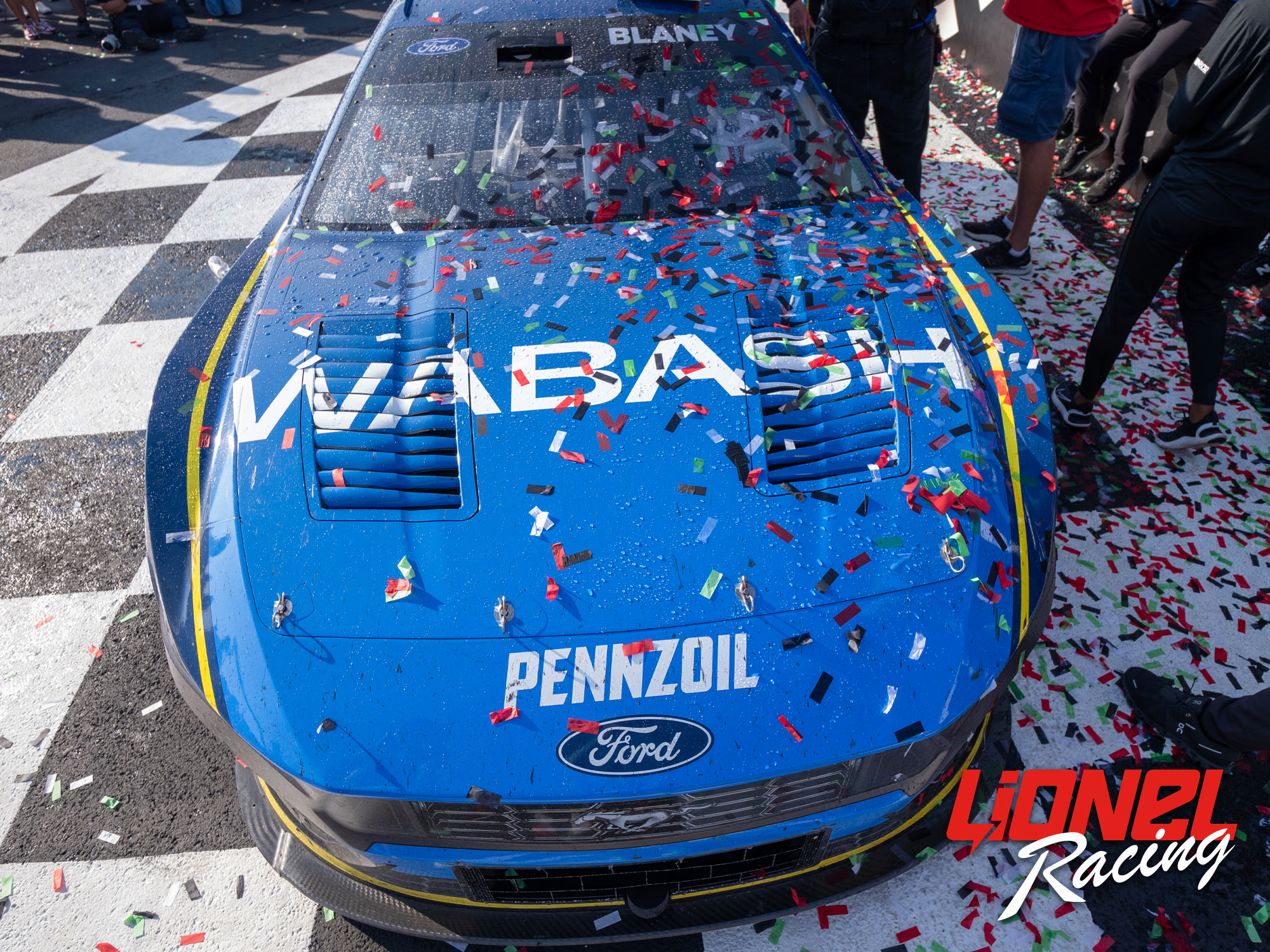 RYAN BLANEY 2024 WABASH POCONO RACED WIN 1:24 COLOR CHROME ELITE DIECAST