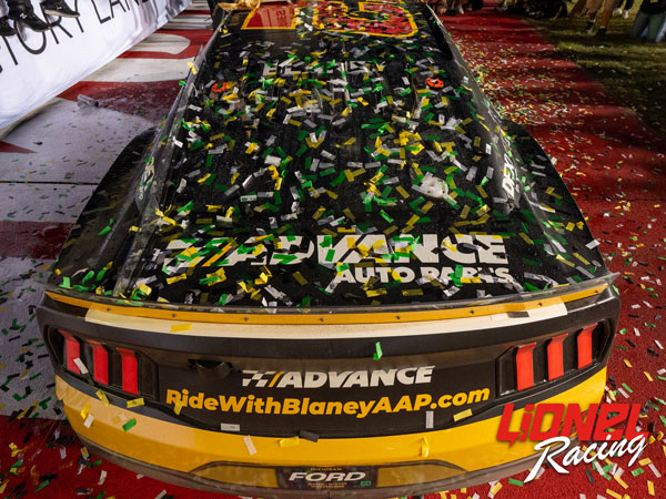 RYAN BLANEY 2024 ADVANCE AUTO PARTS IOWA RACED WIN 1:24 ARC DIECAST