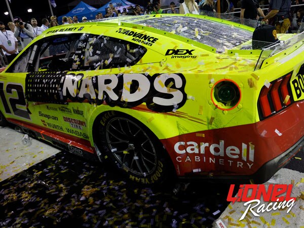 RYAN BLANEY 2025 MENARDS/CARDELL CABINETRY NASHVILLE RACED WIN 1:24 COLOR CHROME ELITE DIECAST