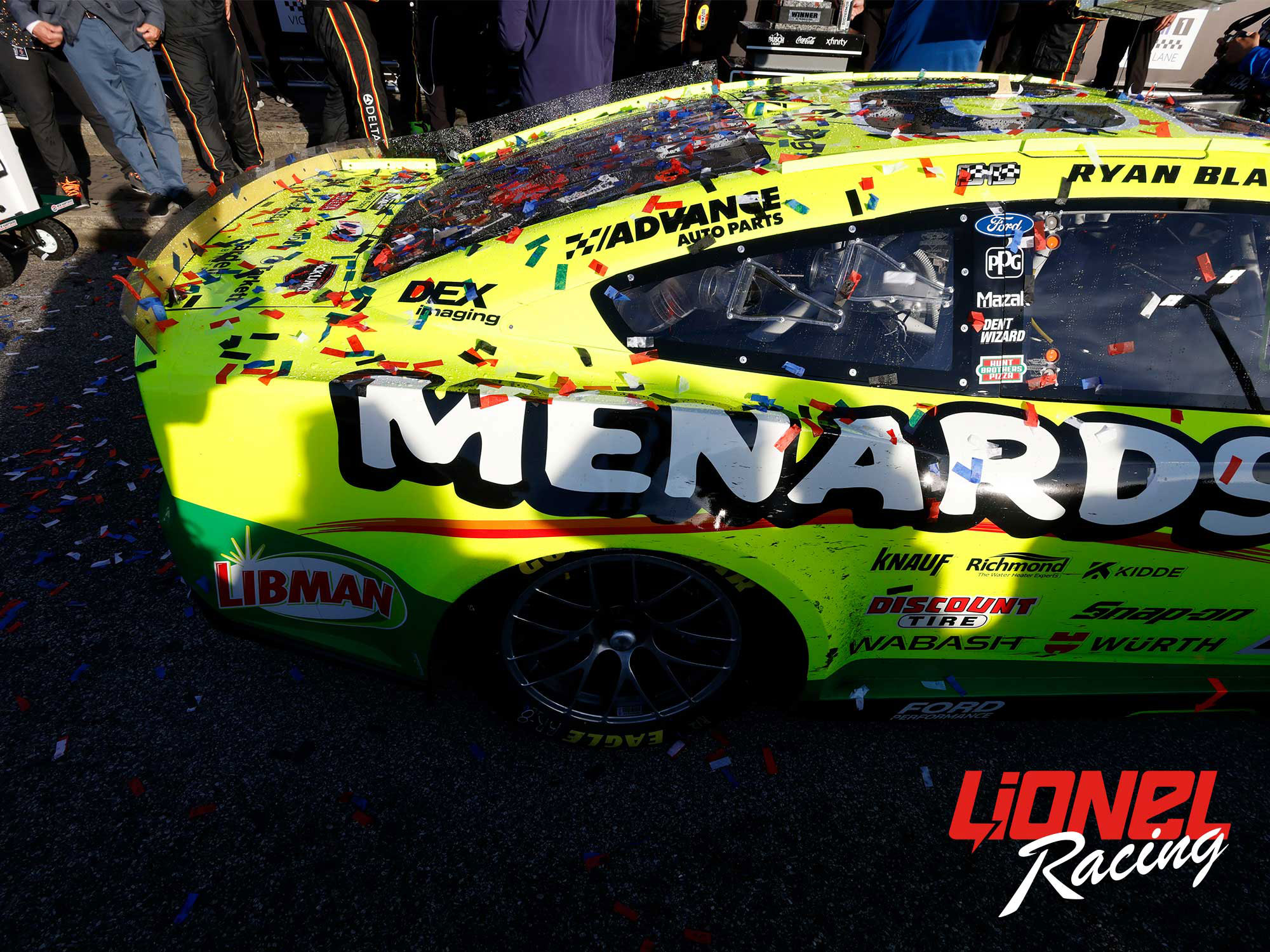 RYAN BLANEY 2025 MENARDS/LIBMAN NEW HAMPSHIRE RACED WIN 1:64 ARC DIECAST